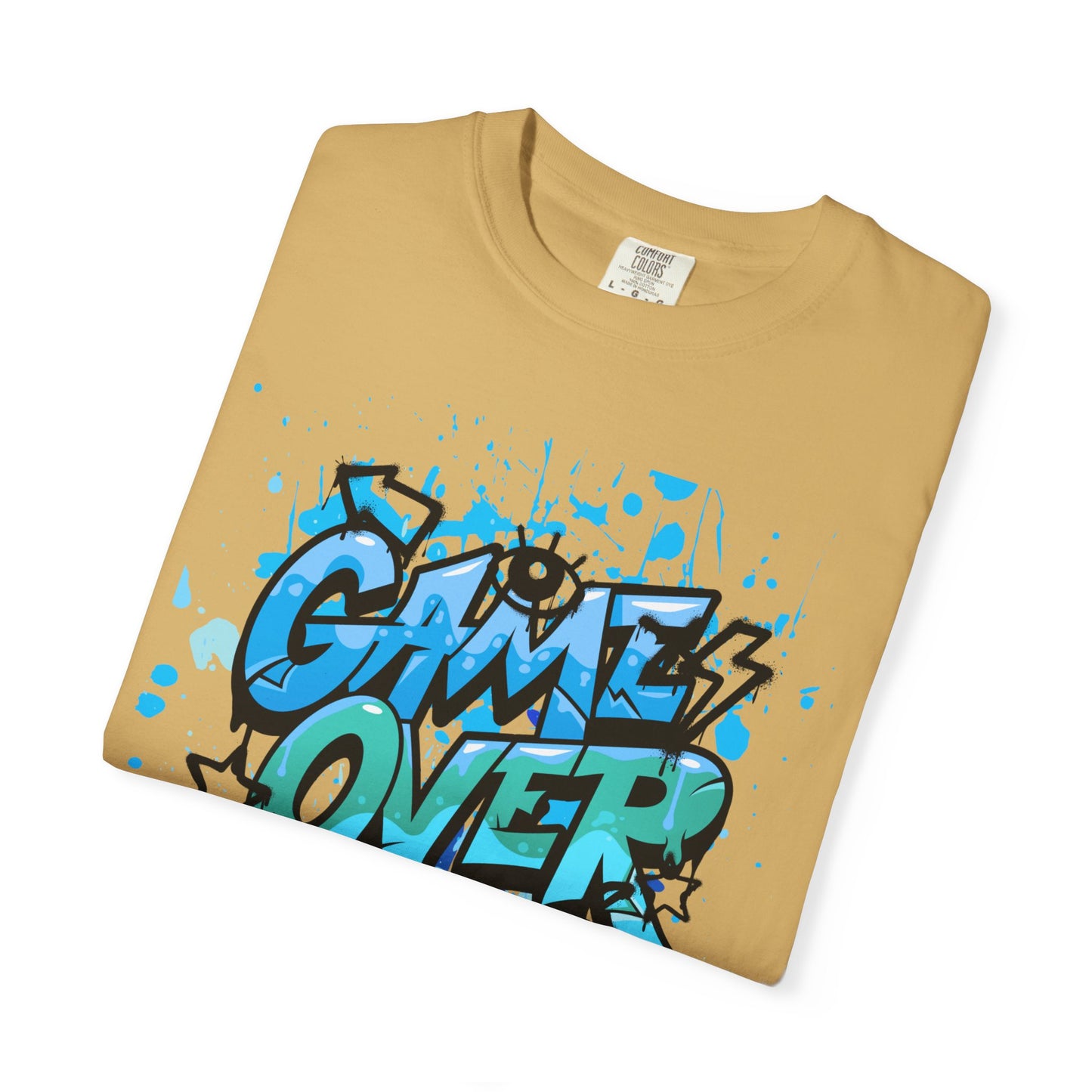 Gamer Skull T-shirt, Unisex Graphic Tee, Game Over Apparel, Casual Wear, Gift for Gamers, Streetwear, Cool Graphic Shirt