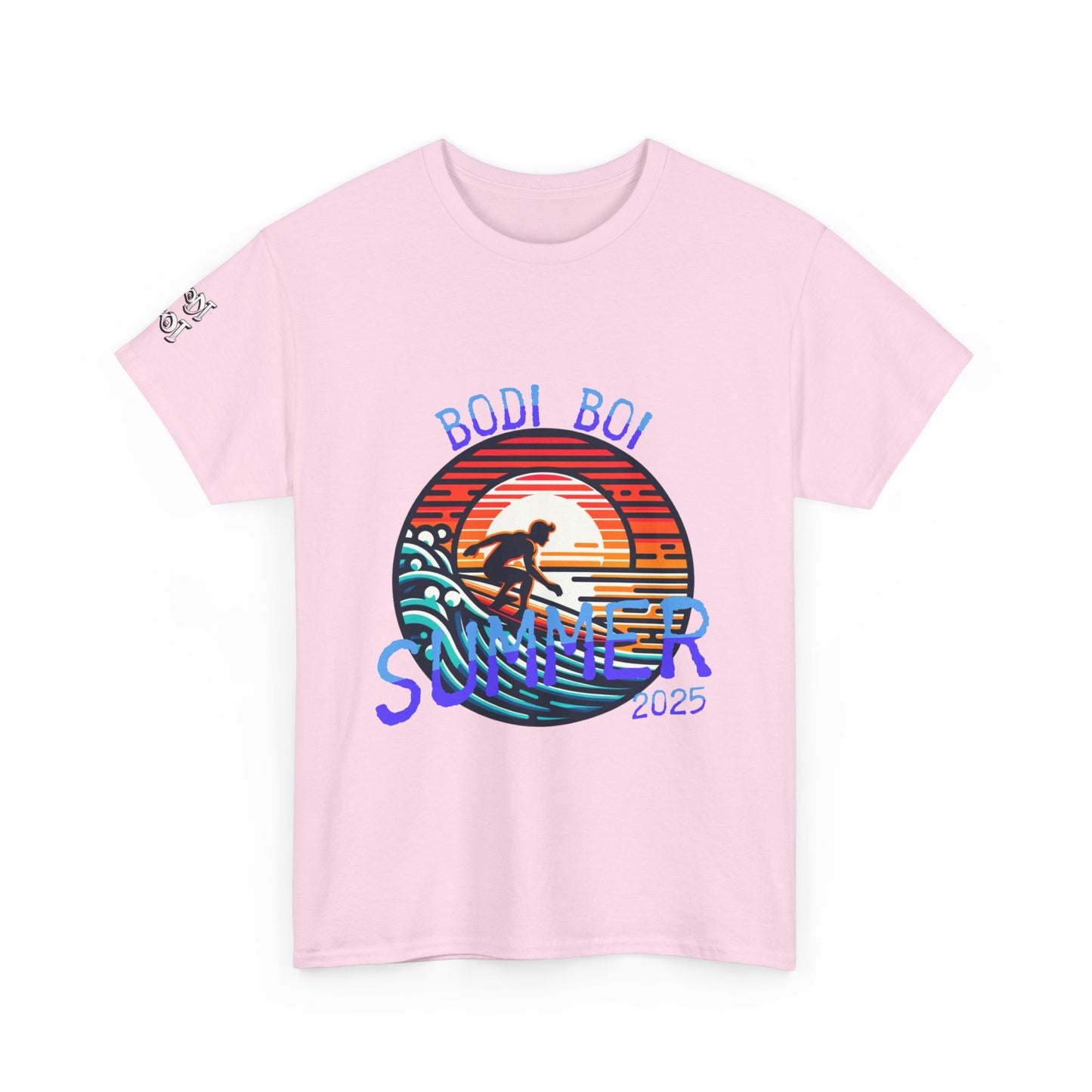 Summer Vibes Unisex Heavy Cotton Tee, Beach Shirt, Surfing Apparel, Casual Wear, Gift for Surfers, Summer 2025 Tee