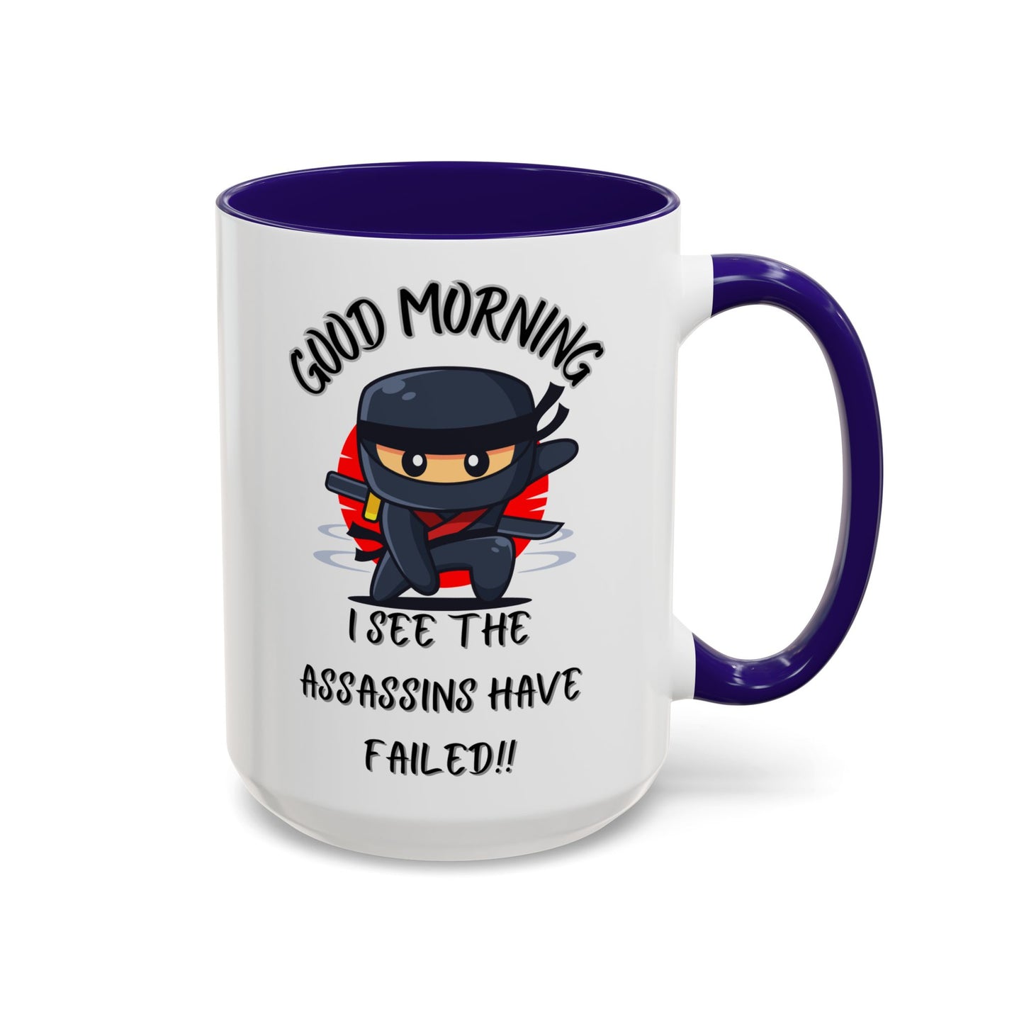 Colourful Assassins have failed Coffee Mug, 11oz/15oz, Funny Gift for Him/Her, Office Humor, Birthday Present, Unique Ceramic Mugs