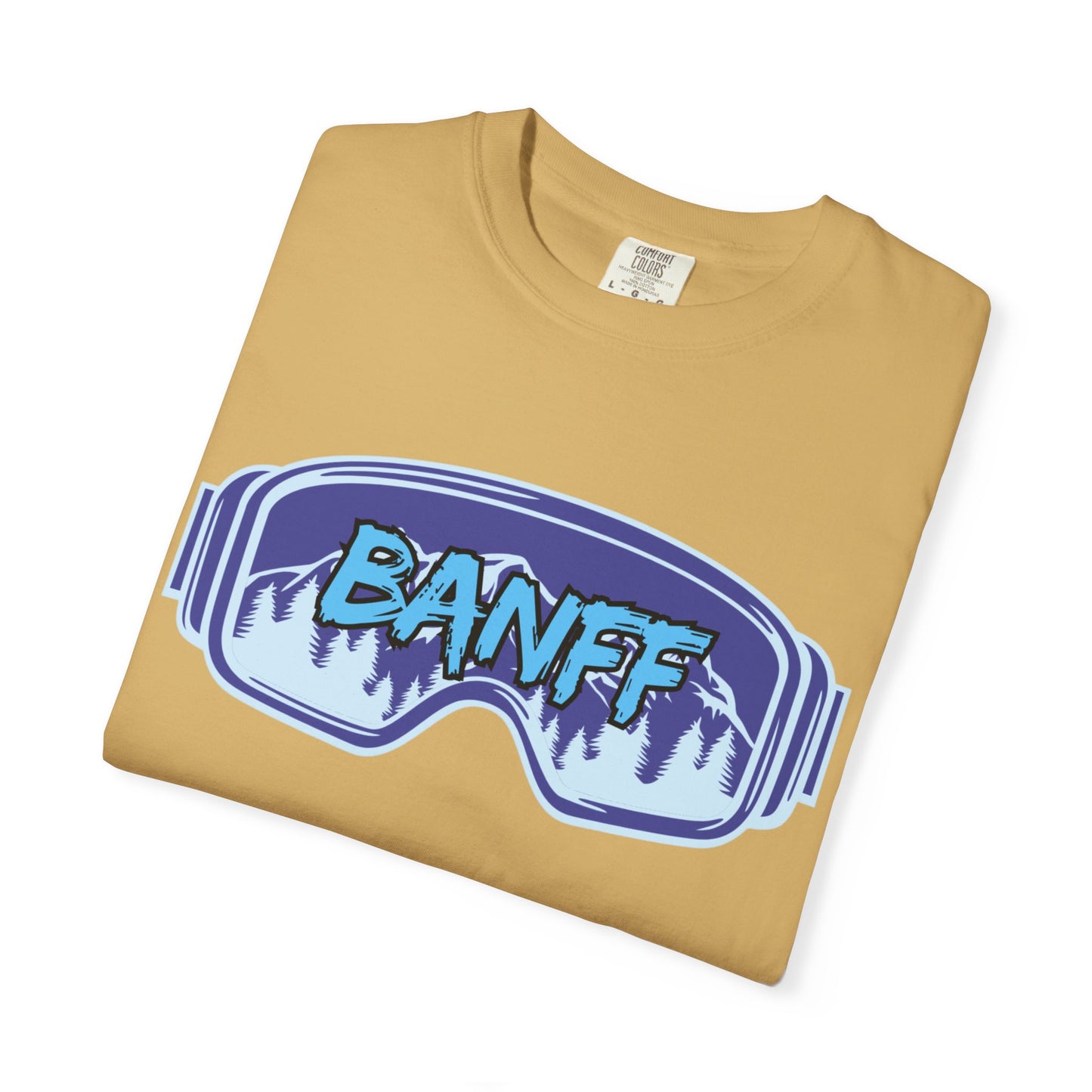 Banff Ski Adventure T-Shirt - Unisex Garment-Dyed Tee, Snowboarder Gift, Winter Sports Apparel, Ski Trip Souvenir, Funny Travel Shirt