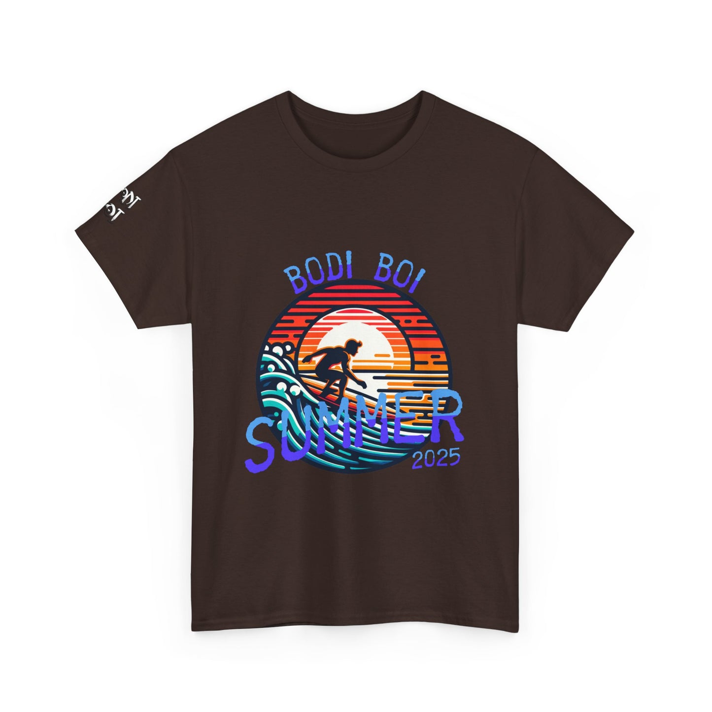 Summer Vibes Unisex Heavy Cotton Tee, Beach Shirt, Surfing Apparel, Casual Wear, Gift for Surfers, Summer 2025 Tee