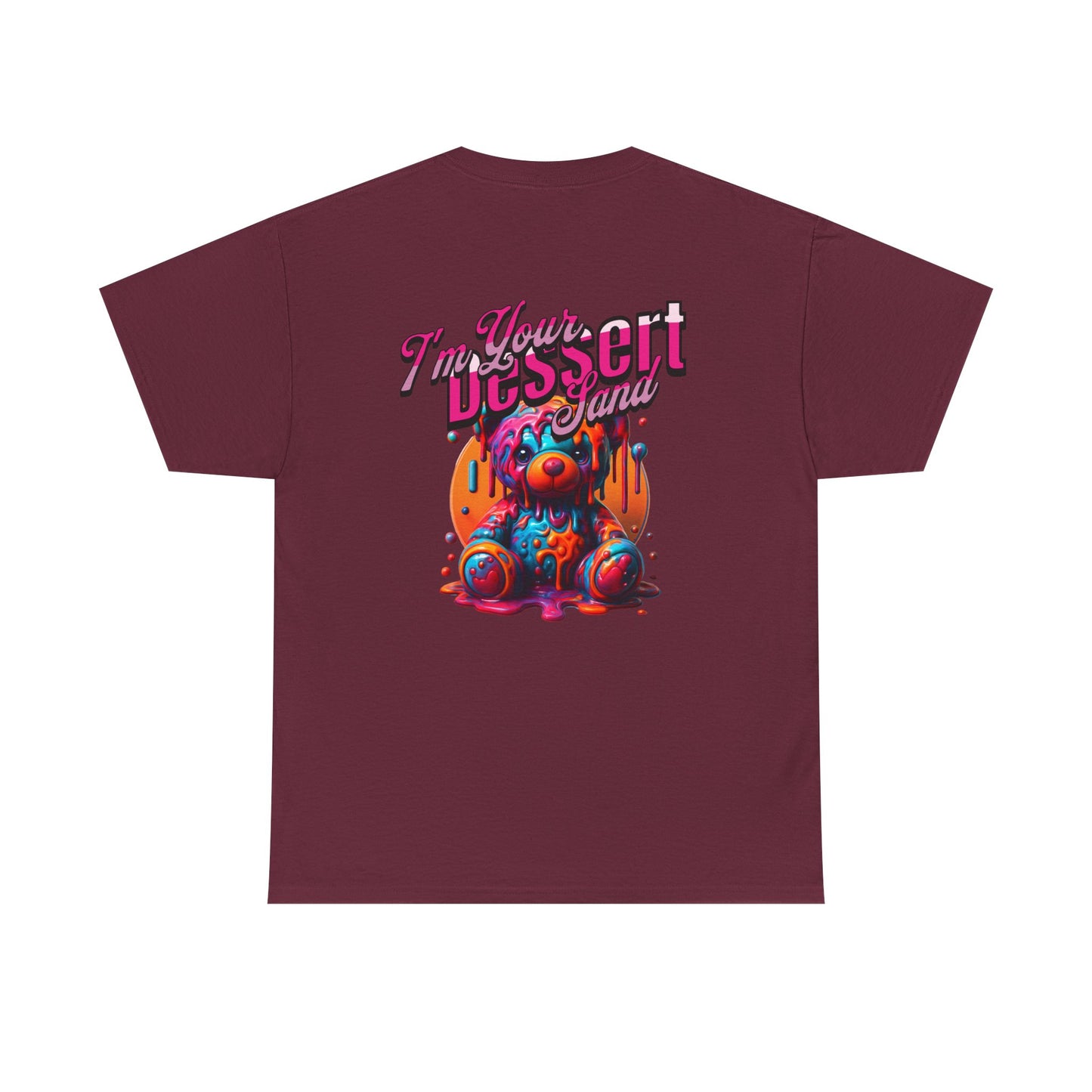 Whimsical Unisex Tee with Dessert Design, Fun Graphic Shirt for Parties, Casual Wear, Gift for Food Lovers, Cute Apparel