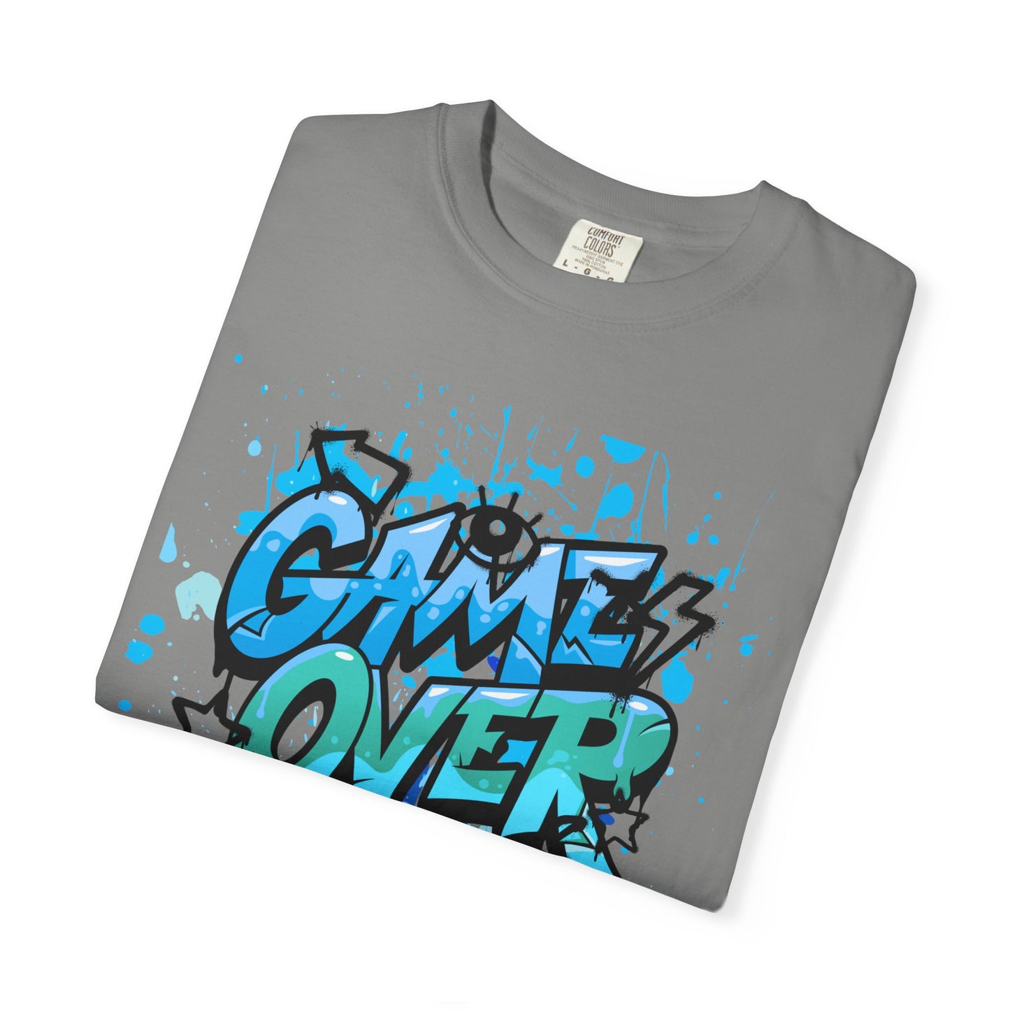 Gamer Skull T-shirt, Unisex Graphic Tee, Game Over Apparel, Casual Wear, Gift for Gamers, Streetwear, Cool Graphic Shirt