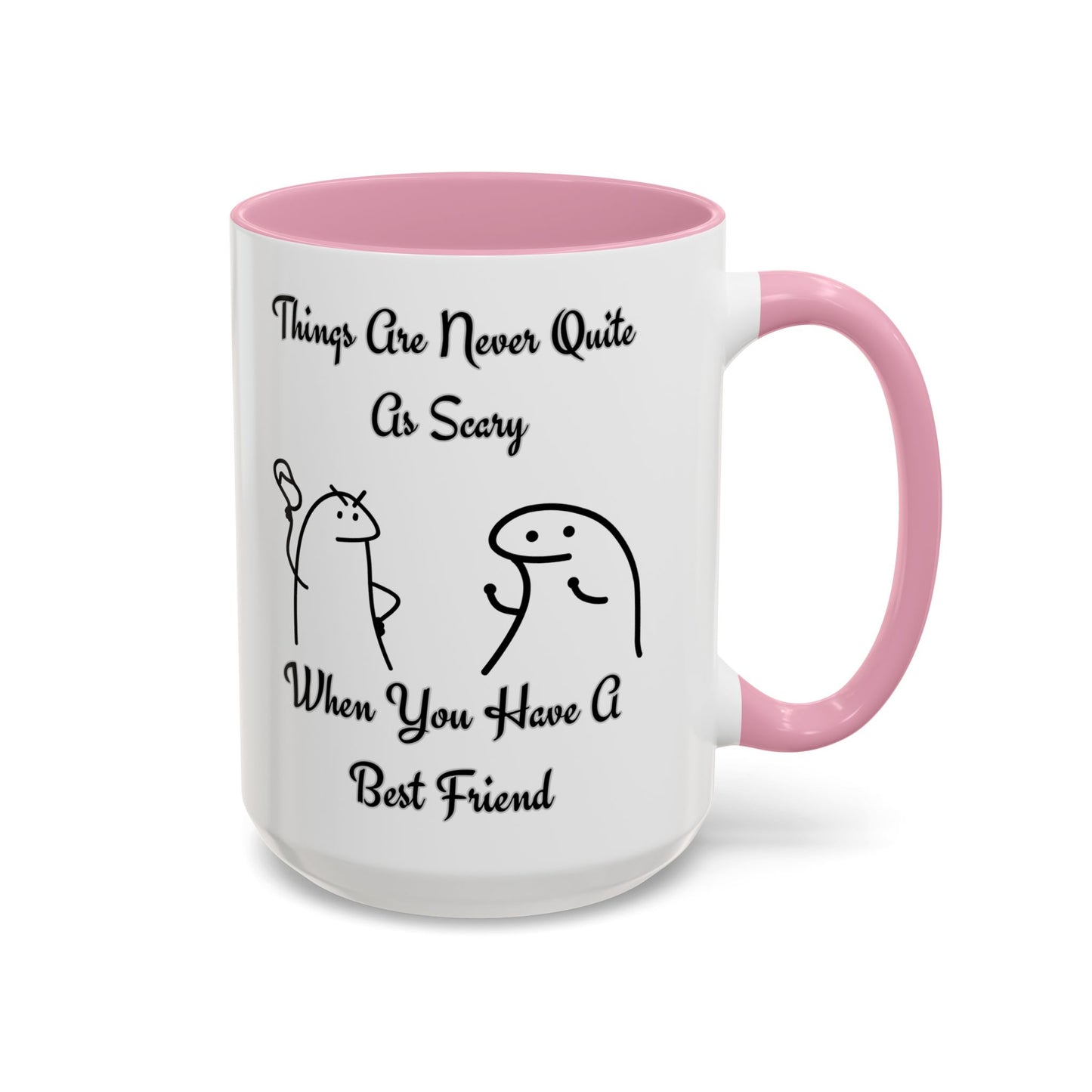 Best Friend Coffee Mug, Colorful Friendship Mug, Cute Gift for Friends, Inspirational Quote Mug, 11oz, 15oz