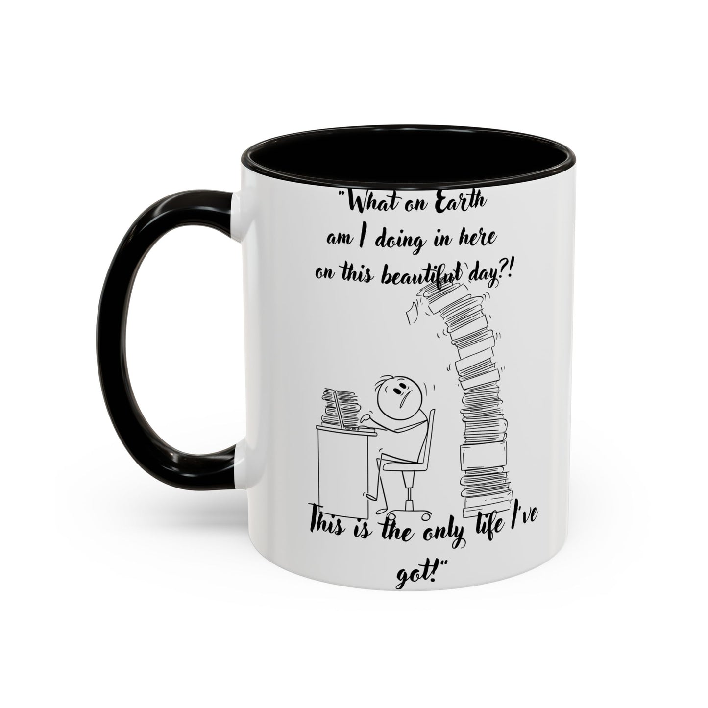 What am I doing here Coffee Mug - Perfect for Writers, Students, and Book Lovers!