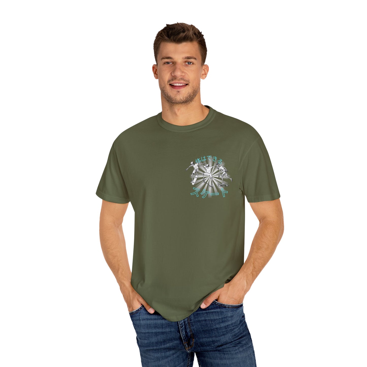 Japanese Skateboarding Design T-Shirt, Unisex Graphic Tee, Casual Streetwear, Gift for Skaters, Trendy Graphic T-Shirt, Funny Skate Shirt