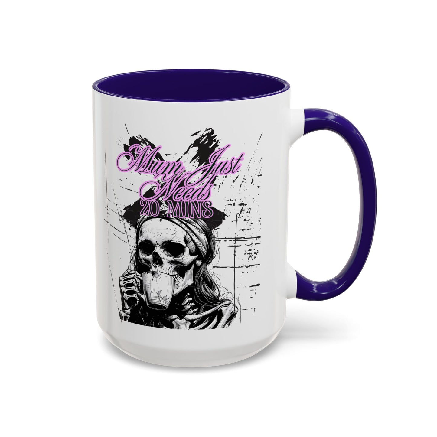 Mum Just Needs 20 min | Perfect for Coffee Lovers, Halloween Decor, Gift for Her, Unique Homeware, Fun Office Mug