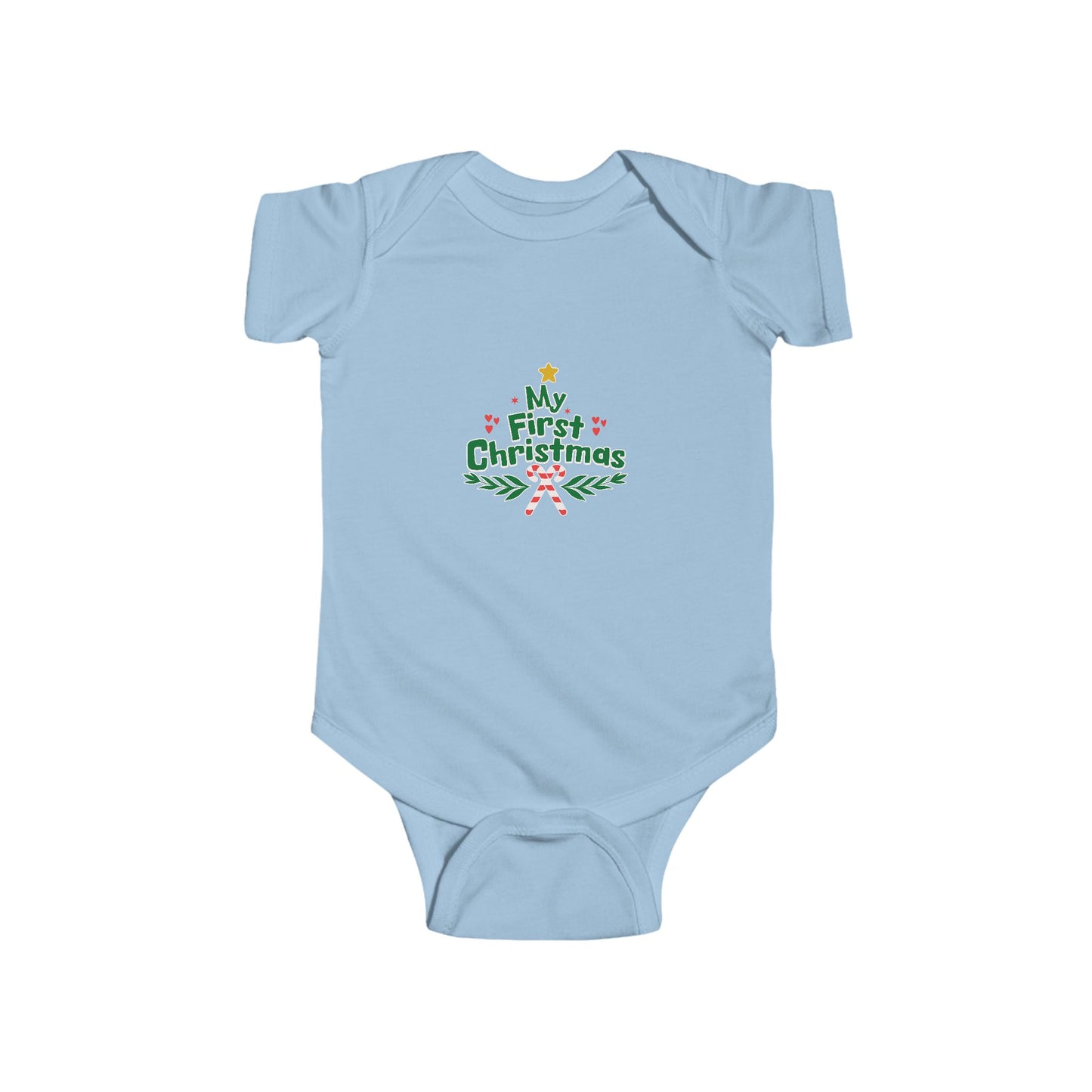 My First Christmas Infant Bodysuit, Baby Holiday Outfit, Cute Christmas Onesie, Baby Shower Gift, Newborn Christmas Apparel