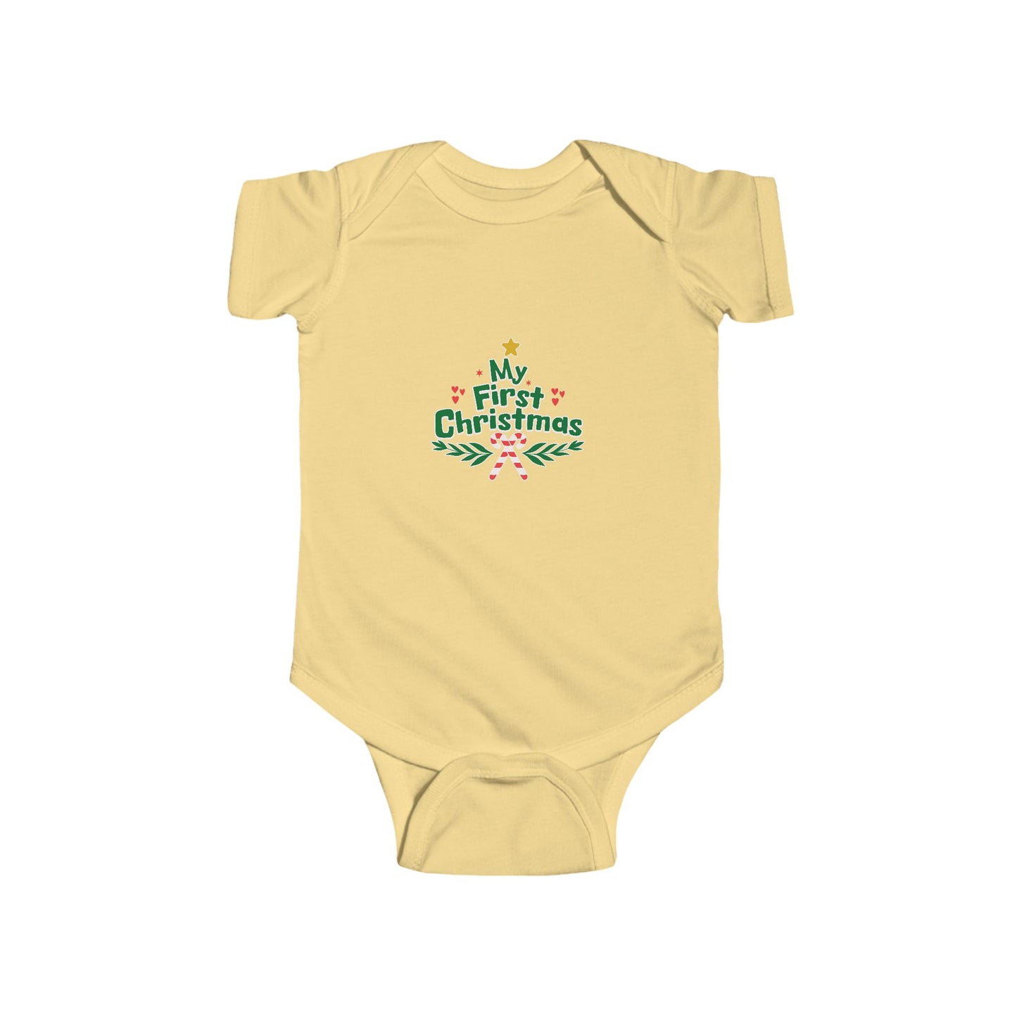 My First Christmas Infant Bodysuit, Baby Holiday Outfit, Cute Christmas Onesie, Baby Shower Gift, Newborn Christmas Apparel