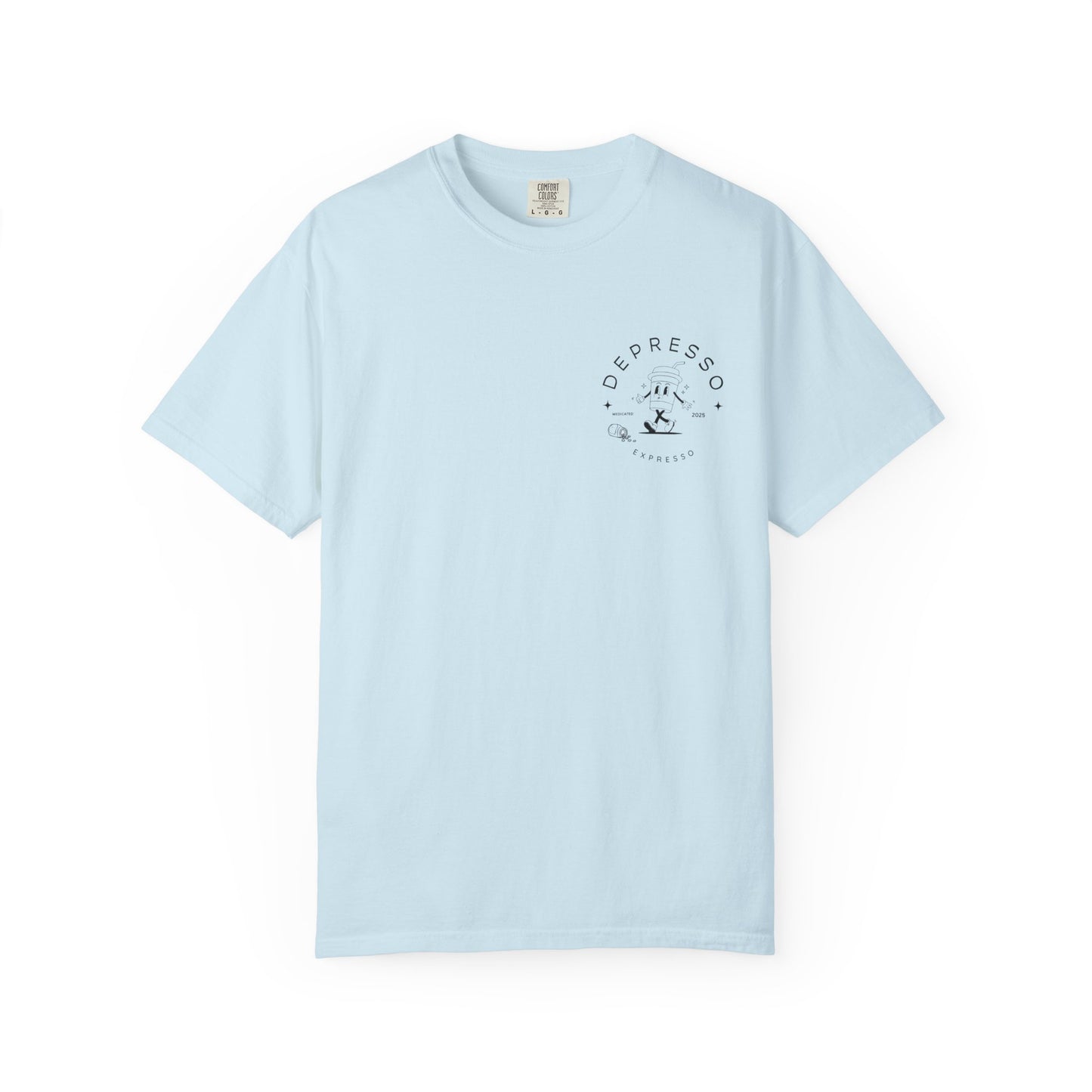 Depresso Expresso Garment-Dyed T-Shirt, Vintage Coffee Lover Tee, Casual Unisex Wear, Gift for Baristas, Perfect for Everyday Style