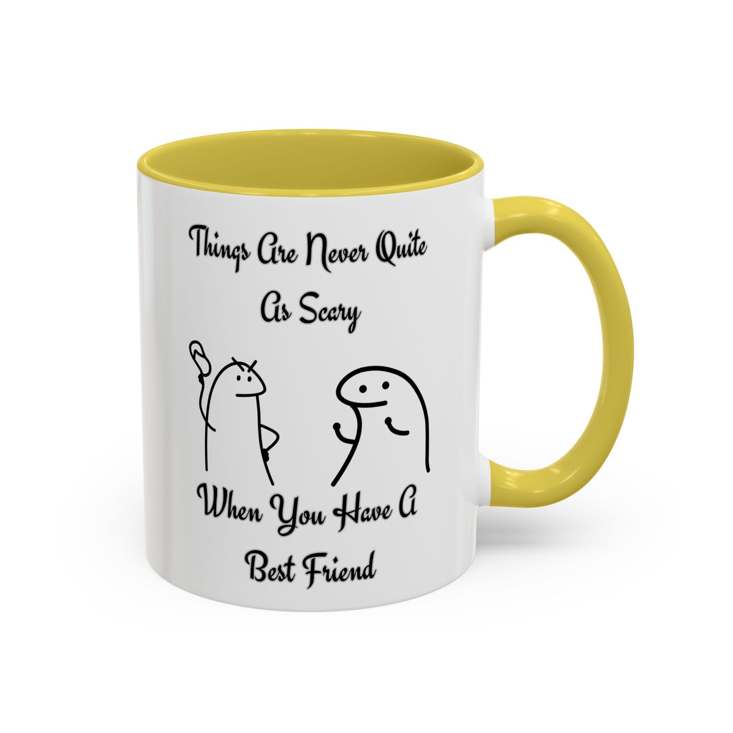 Best Friend Coffee Mug, Colorful Friendship Mug, Cute Gift for Friends, Inspirational Quote Mug, 11oz, 15oz