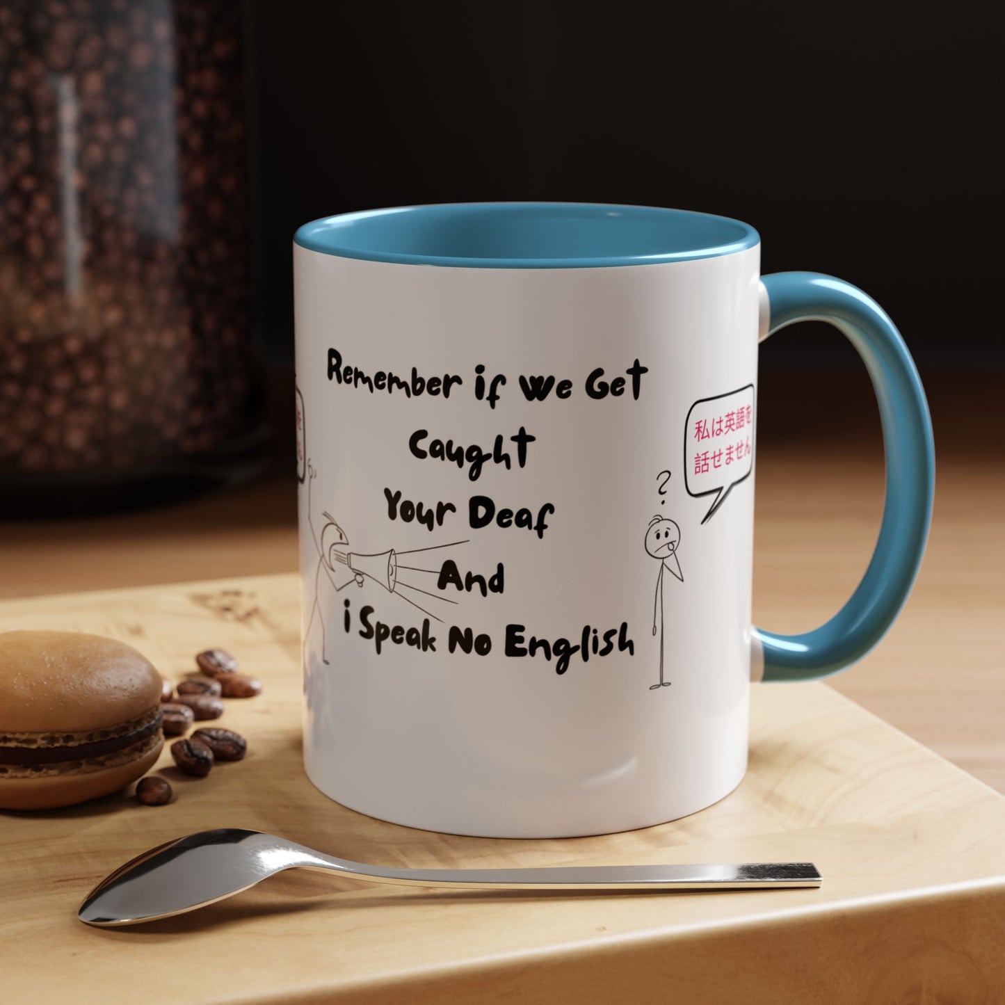 Humorous Accent Coffee Mug, Funny Gift for Language Lovers, Quirky Tea Mug, Cute Coffee Cup, Ideal for Friends, Family, or Students