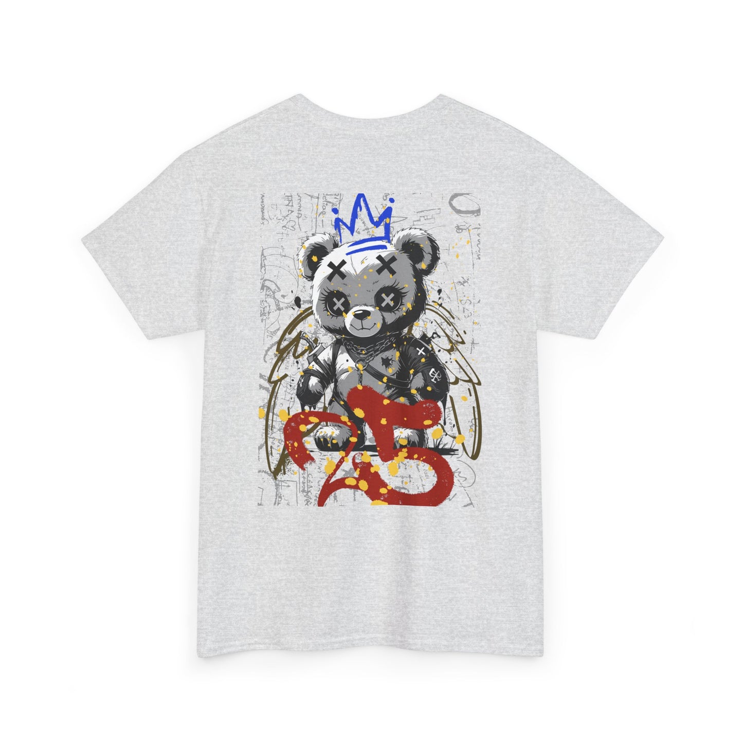 Skull & Bear Graphic Tee, Unisex Heavy Cotton Shirt for Casual Wear, Gift for Birthdays, Halloween, Gothic Tee, Cool Tee, Bear Lover Gift,