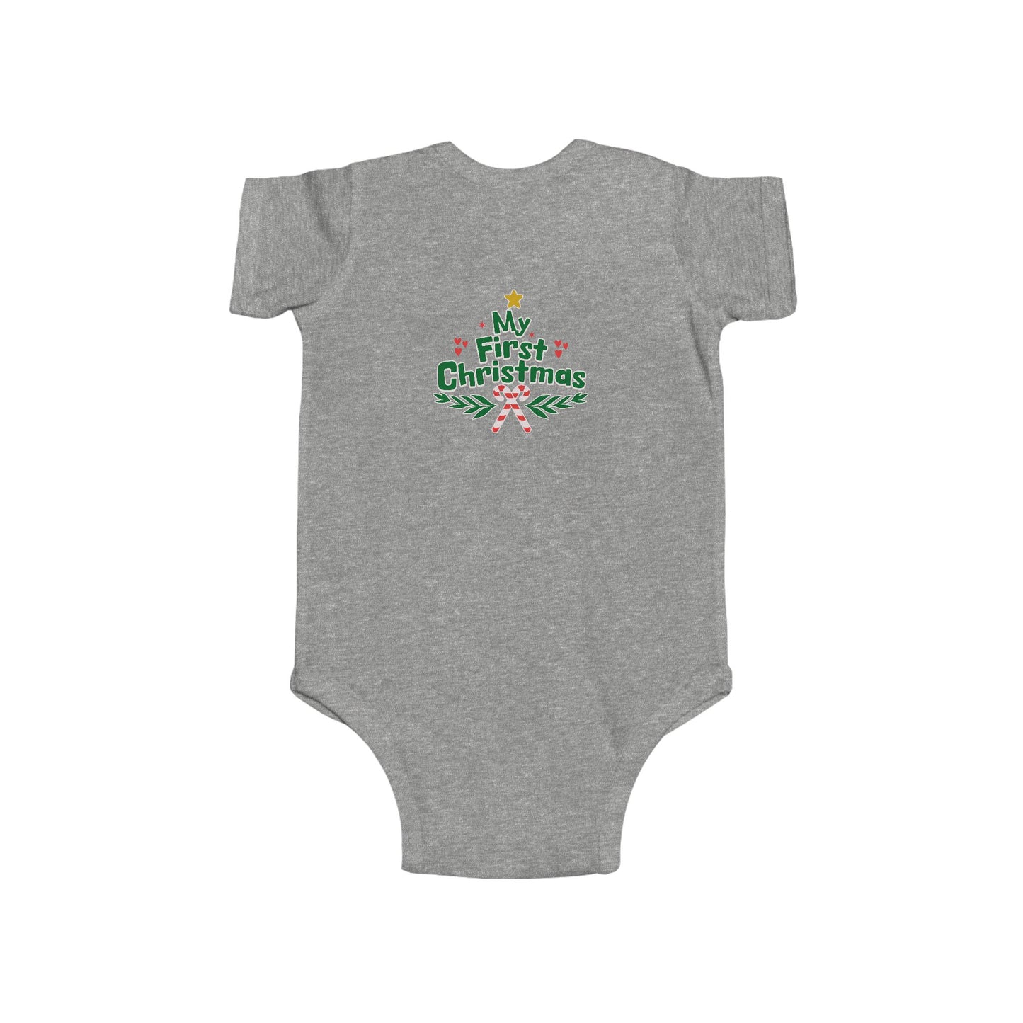 My First Christmas Infant Bodysuit, Baby Holiday Outfit, Cute Christmas Onesie, Baby Shower Gift, Newborn Christmas Apparel