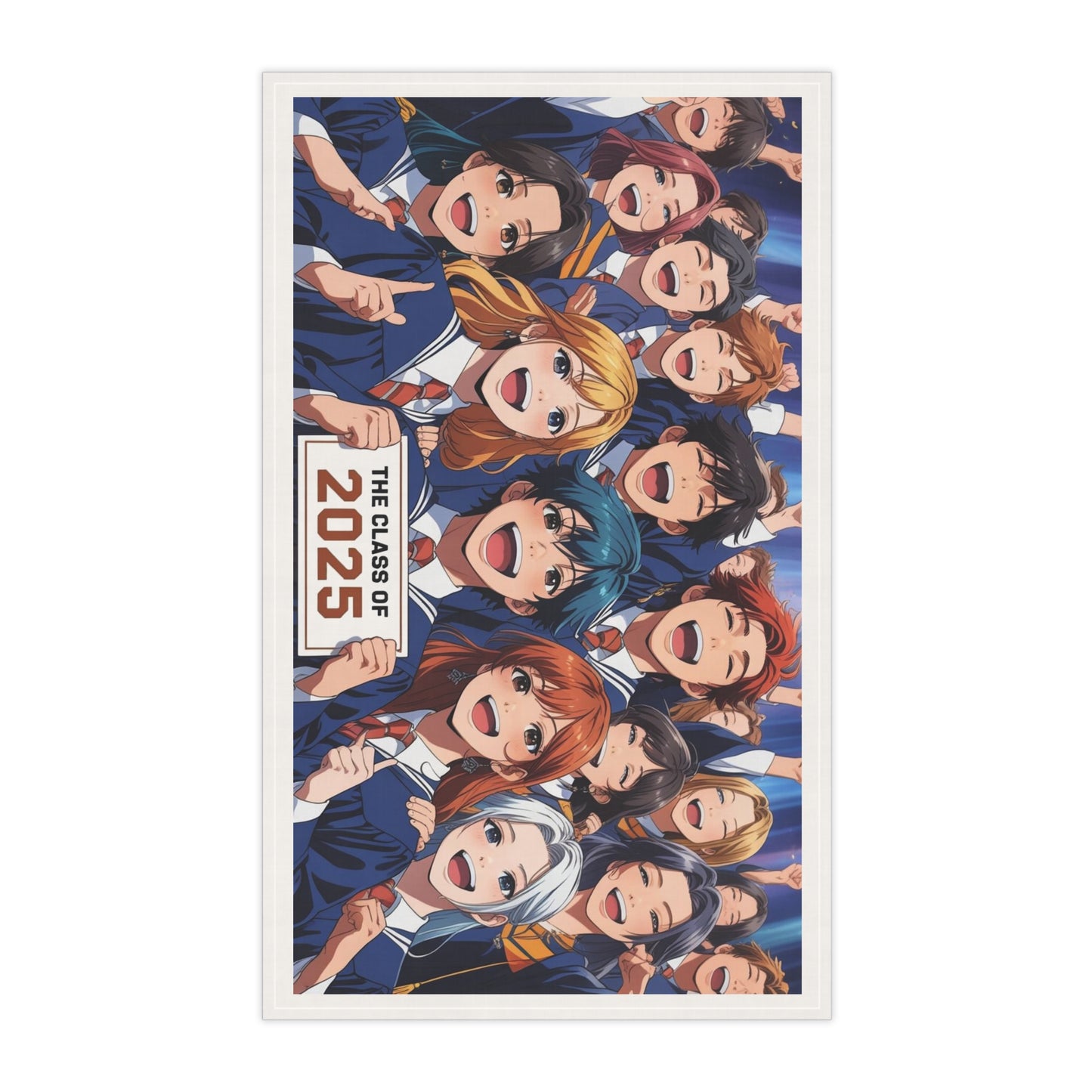 Class of 2025 Tea Towels | Graduation Kitchen Decor, College Gifts, Home Essentials, Fun Cooking Towels, Anime Style