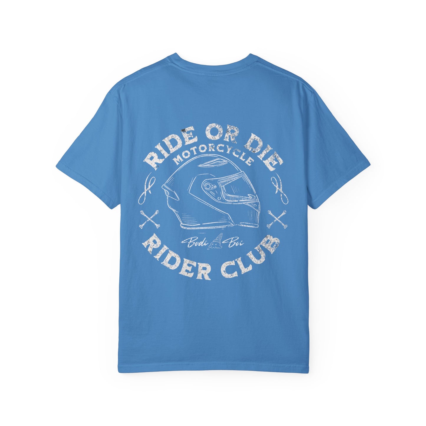 Motorcycle Club T-Shirt | Unisex Garment-Dyed Tee | Cool Rider Style, Casual Wear, Gift for Biker Enthusiasts, Men & Women