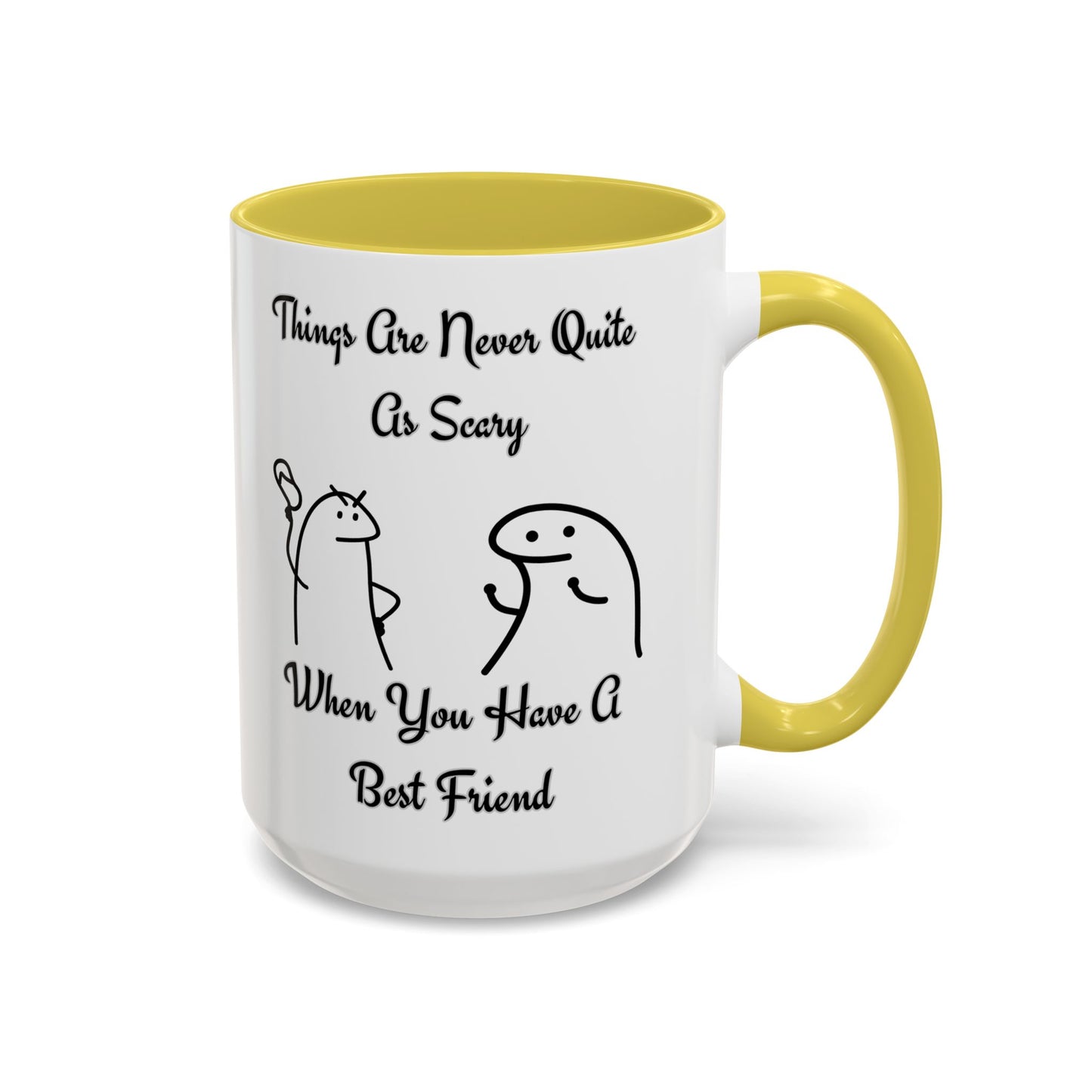 Best Friend Coffee Mug, Colorful Friendship Mug, Cute Gift for Friends, Inspirational Quote Mug, 11oz, 15oz