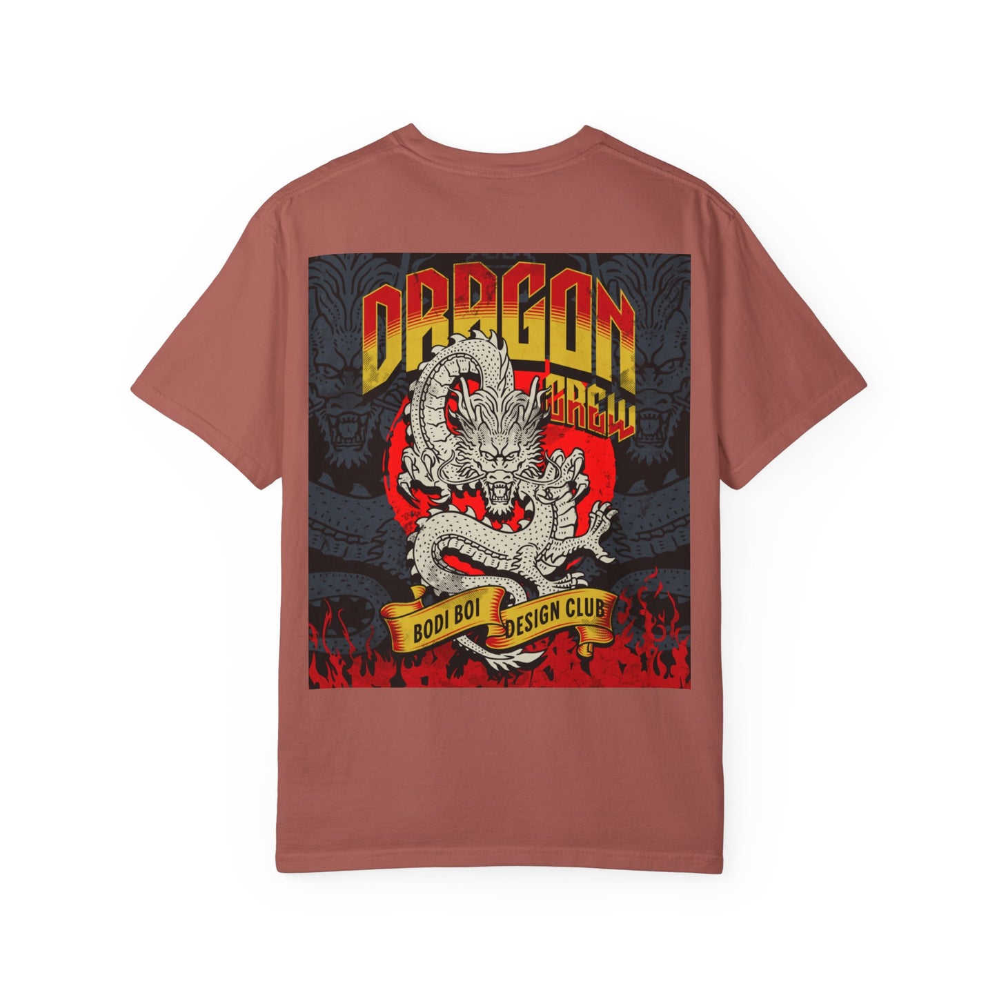 Dragon Design Unisex Garment-Dyed T-shirt, Graphic Tee, Casual Wear, Anime Apparel, Streetwear, Unique Gift for Him