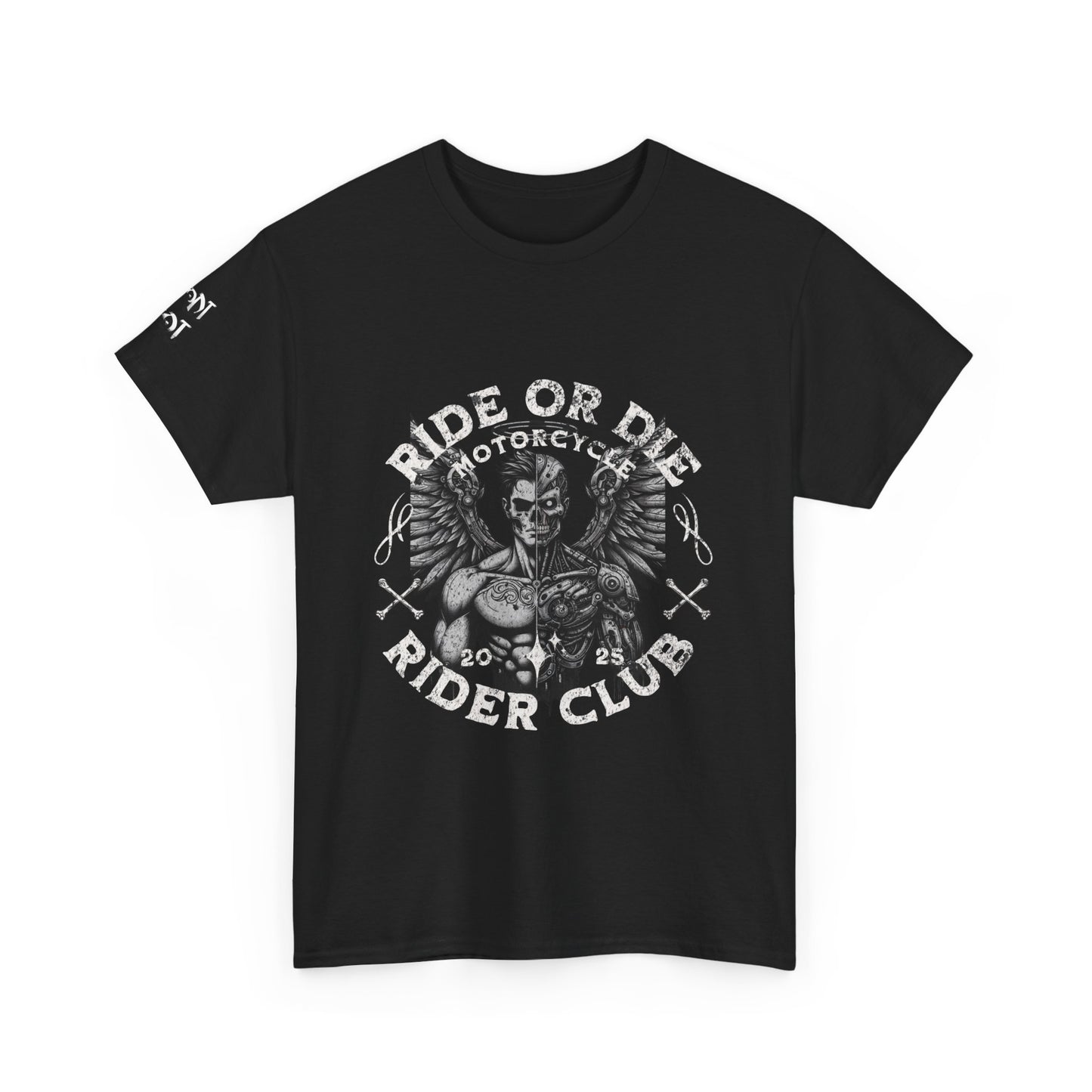 Ride or Die Motorcycle Unisex Heavy Cotton Tee, Biker Shirt, Motorcycle Club Apparel, Gift for Bikers, Casual Wear