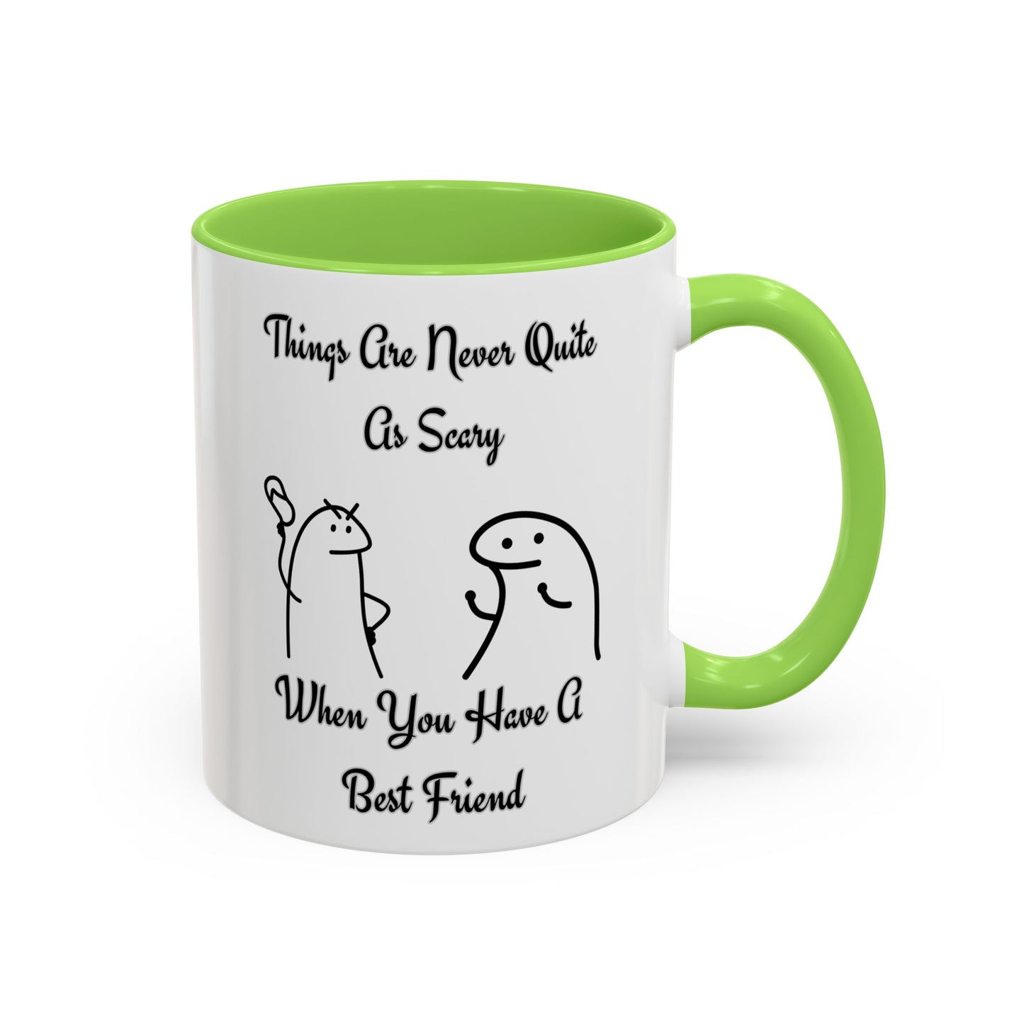 Best Friend Coffee Mug, Colorful Friendship Mug, Cute Gift for Friends, Inspirational Quote Mug, 11oz, 15oz