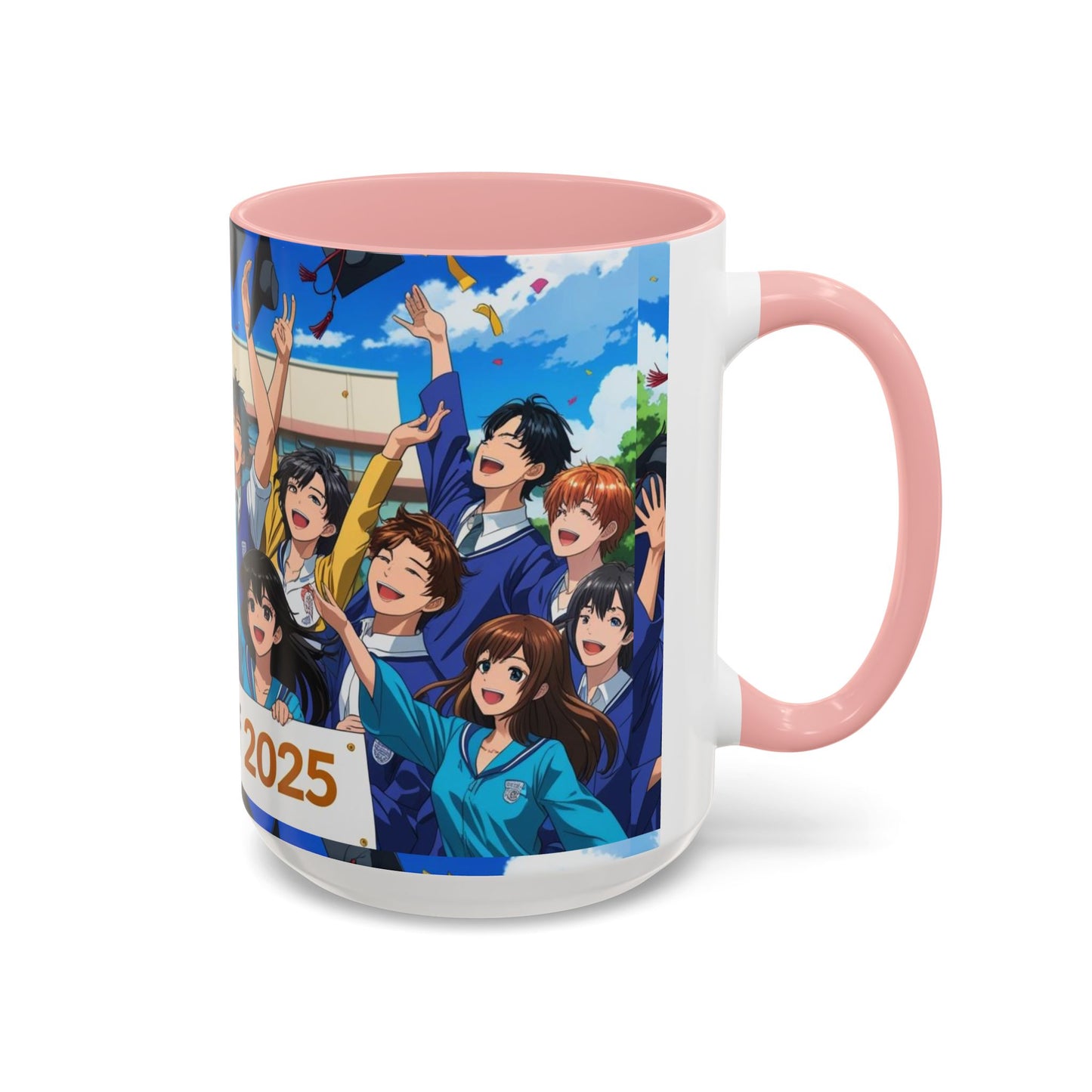 Anime Graduation Coffee Mug for Class of 2025, Personalized Gift, School Memories, Graduation Celebration, Unique Teacher Gift