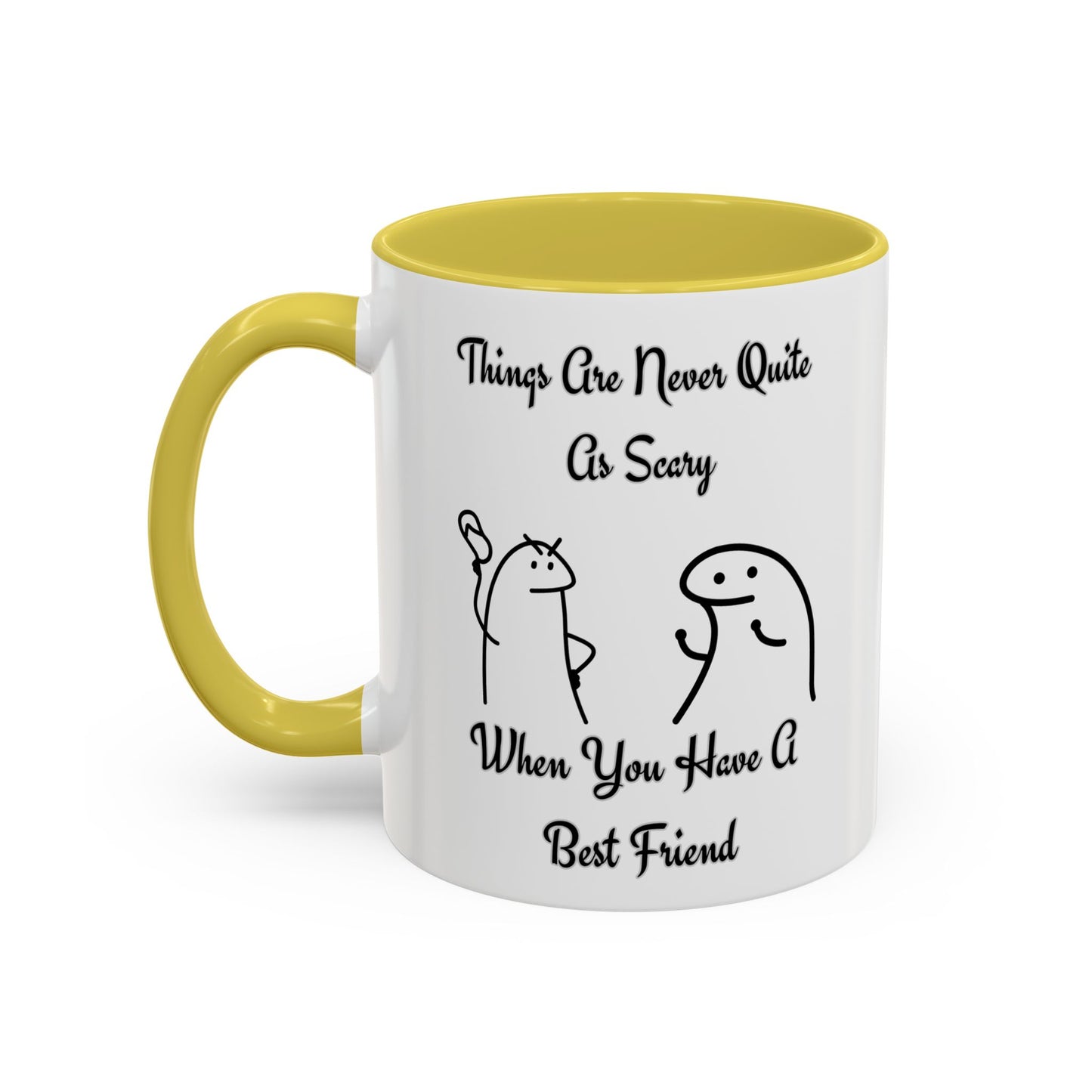 Best Friend Coffee Mug, Colorful Friendship Mug, Cute Gift for Friends, Inspirational Quote Mug, 11oz, 15oz
