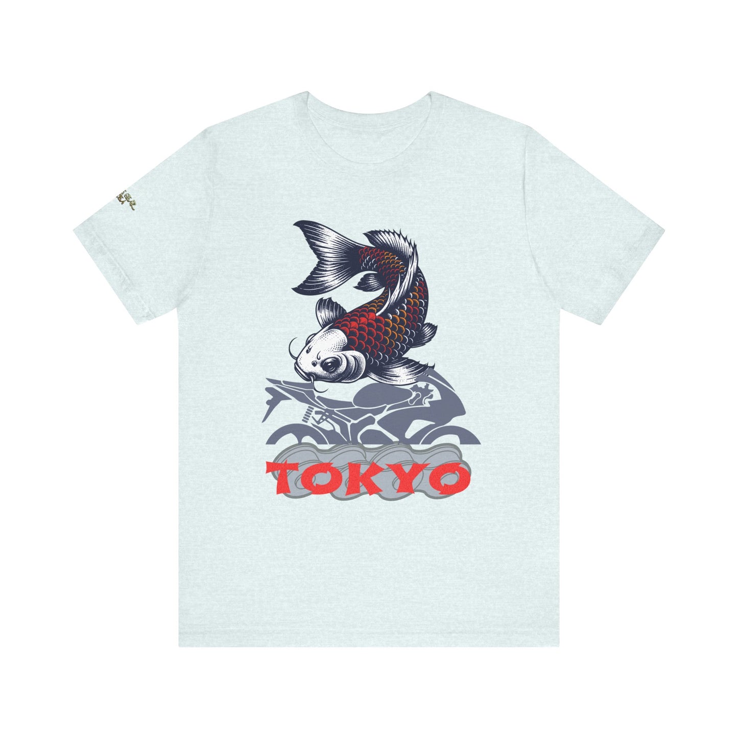 Tokyo Koi Graphic Tee, Casual Streetwear Shirt, Unisex Short Sleeve Top, Gift for Fishermen, Stylish Summer Fashion