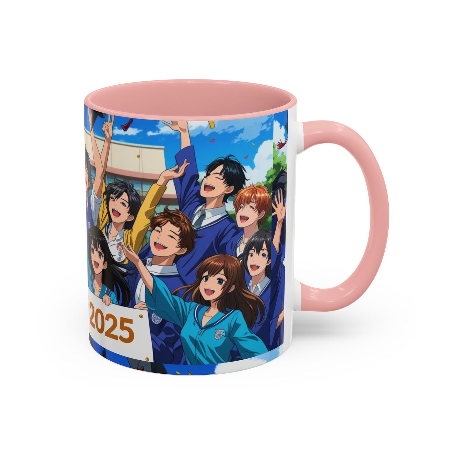 Anime Graduation Coffee Mug for Class of 2025, Personalized Gift, School Memories, Graduation Celebration, Unique Teacher Gift