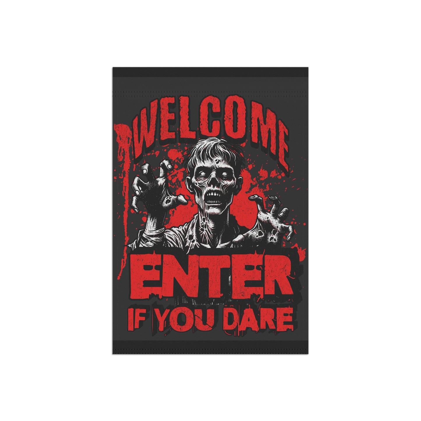 Spooky Garden Banner: Halloween Decor, Yard Sign, Outdoor Decoration, Fall Festivities, Haunted House