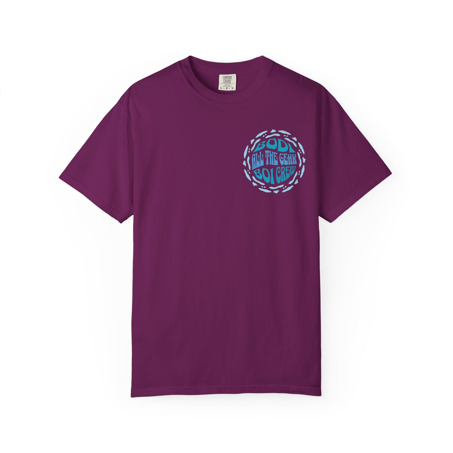 Bodi Gear Crew T-Shirt | Unisex Casual Graphic Tee for Outdoor Adventures, Gift for Him, Retro Style, Summer Vibe, Relaxed Fit