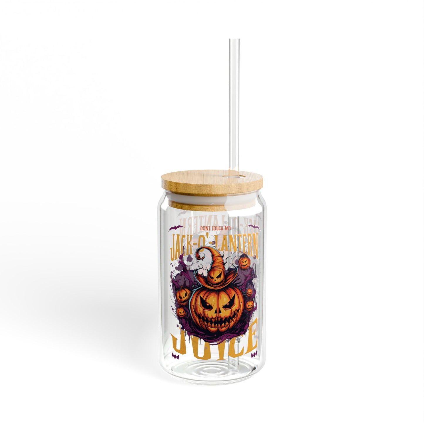 Halloween Sipper Glass, 16oz - Perfect for Fall Parties, Spooky Gatherings, Pumpkin Spice Lovers, Trick or Treating, Unique Gifts