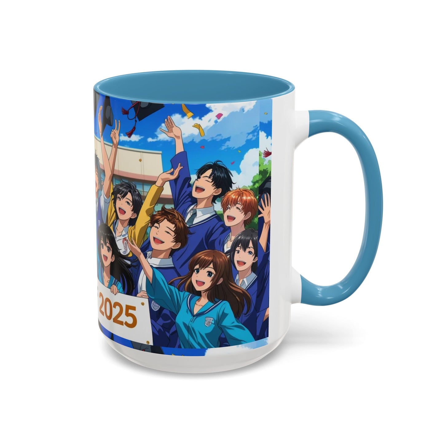 Anime Graduation Coffee Mug for Class of 2025, Personalized Gift, School Memories, Graduation Celebration, Unique Teacher Gift