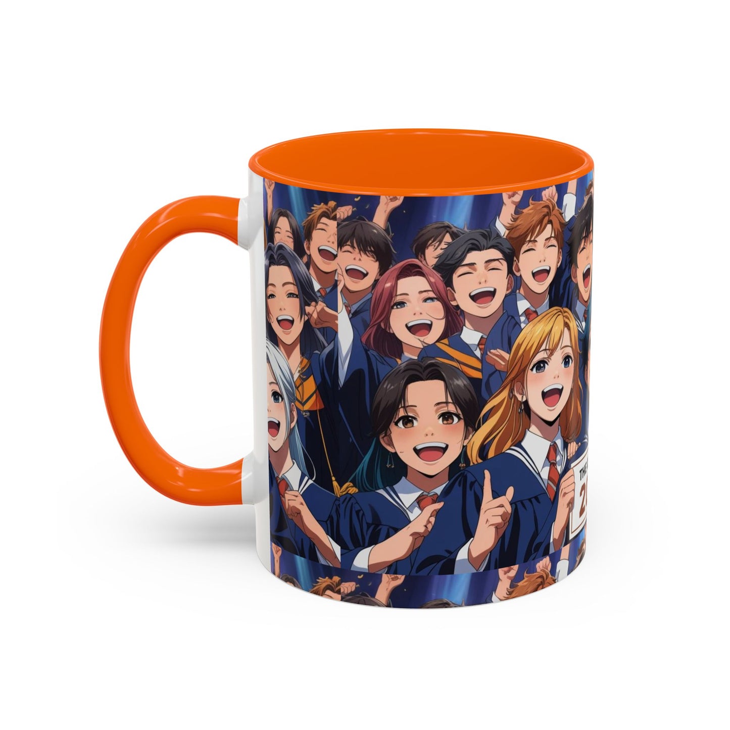 Anime Graduation Celebration Coffee Mug, Class of 2025 Mug, Anime Friends Mug, Gift for Graduates, School Spirit Mug