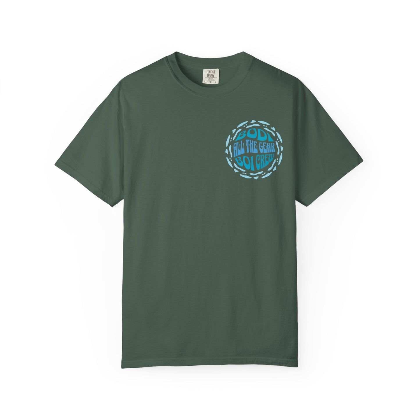 Bodi Gear Crew T-Shirt | Unisex Casual Graphic Tee for Outdoor Adventures, Gift for Him, Retro Style, Summer Vibe, Relaxed Fit