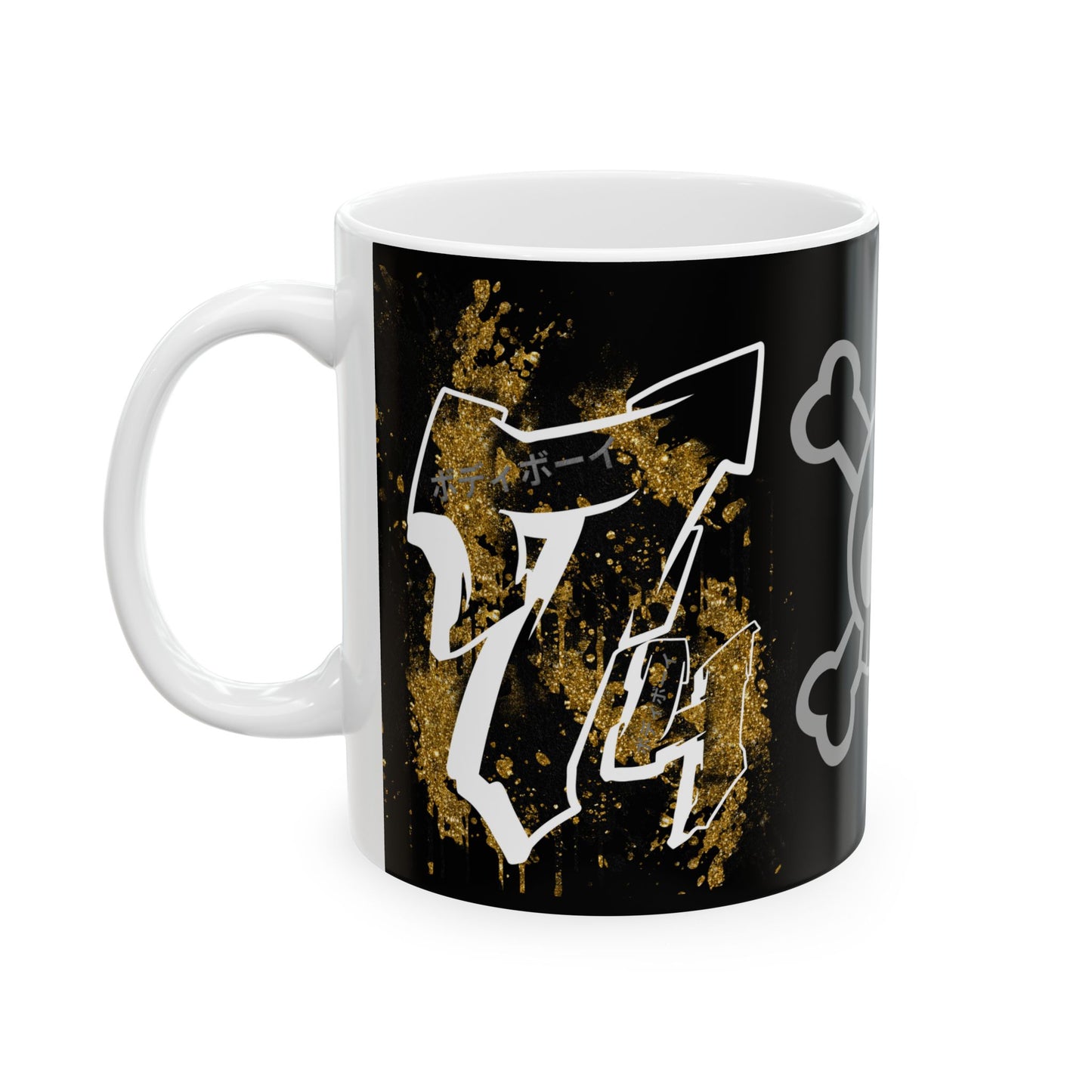 Gothic Skull Ceramic Mug | 11oz & 15oz | Unique Gift for Halloween, Coffee Lovers, Goth Enthusiasts, Edgy Decor, Skull Design