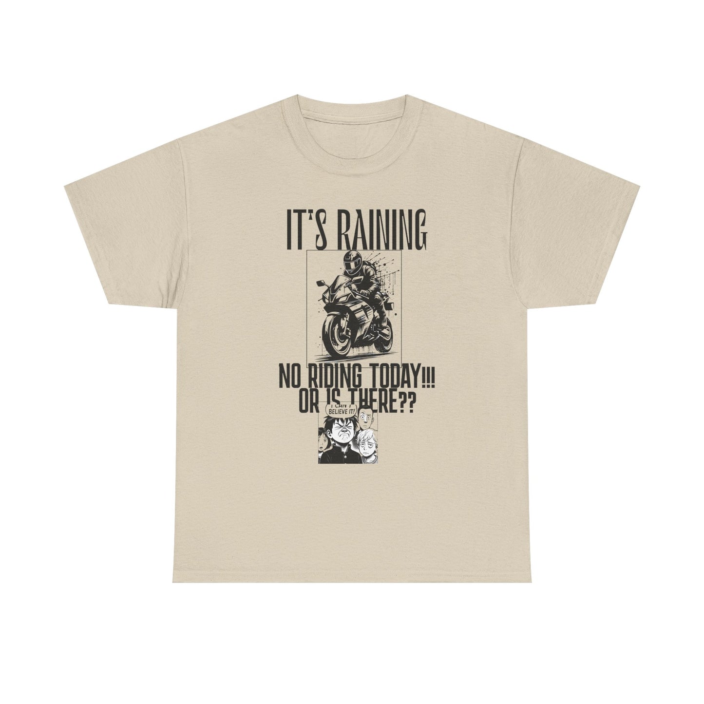Motorcycle Rainy Day Tee - Fun Biker Shirt for Riders, Unisex Graphic Tee, Gift for Motorcycle Enthusiasts, Outdoor Adventure Apparel