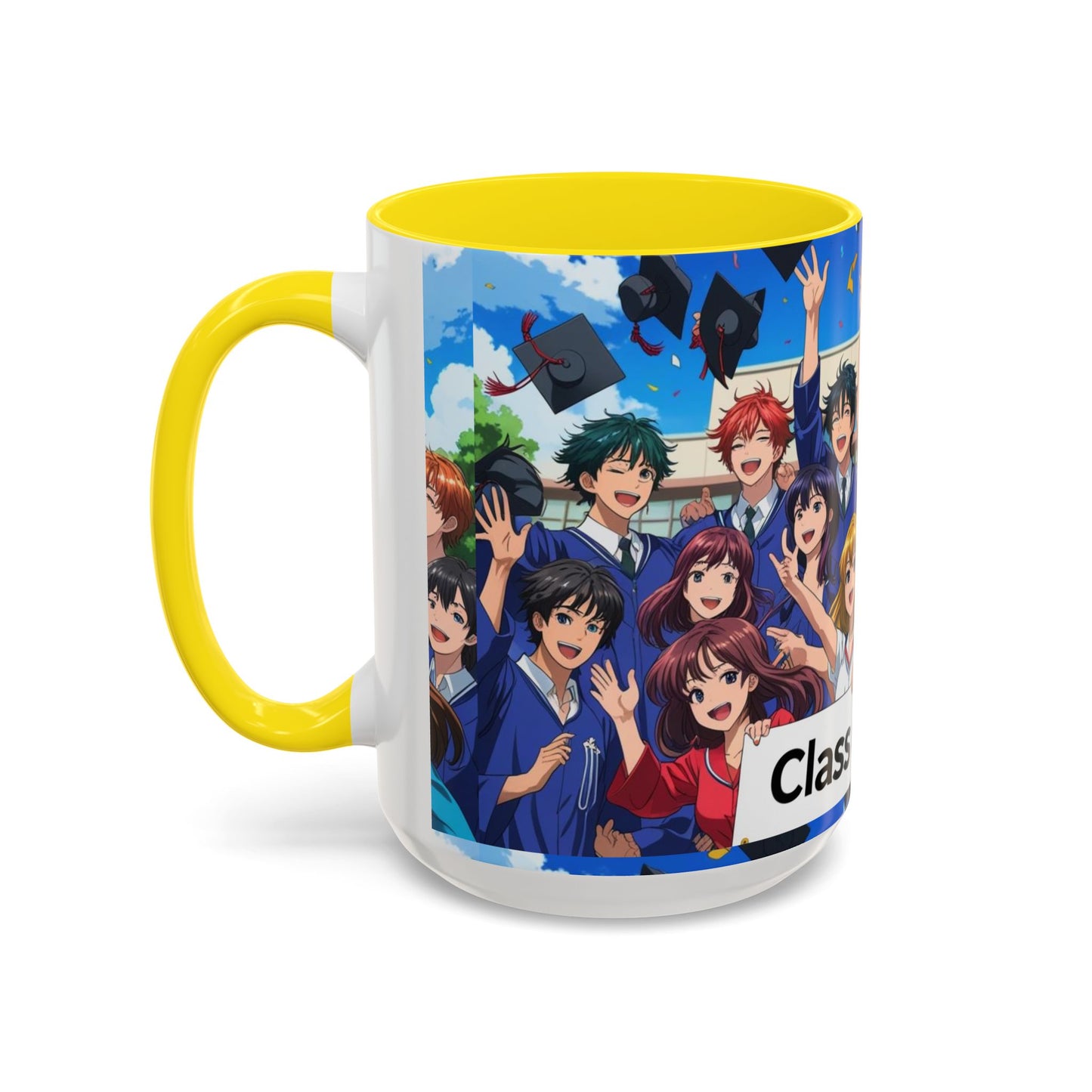 Anime Graduation Coffee Mug for Class of 2025, Personalized Gift, School Memories, Graduation Celebration, Unique Teacher Gift