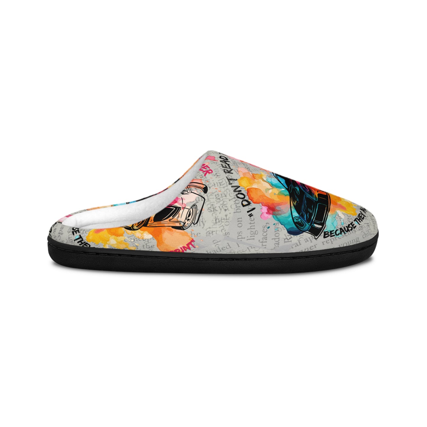 Vibrant Men's Indoor Slippers, Cozy House Shoes, Colorful Slipper Gift, Relaxation Footwear, Perfect for Lounging