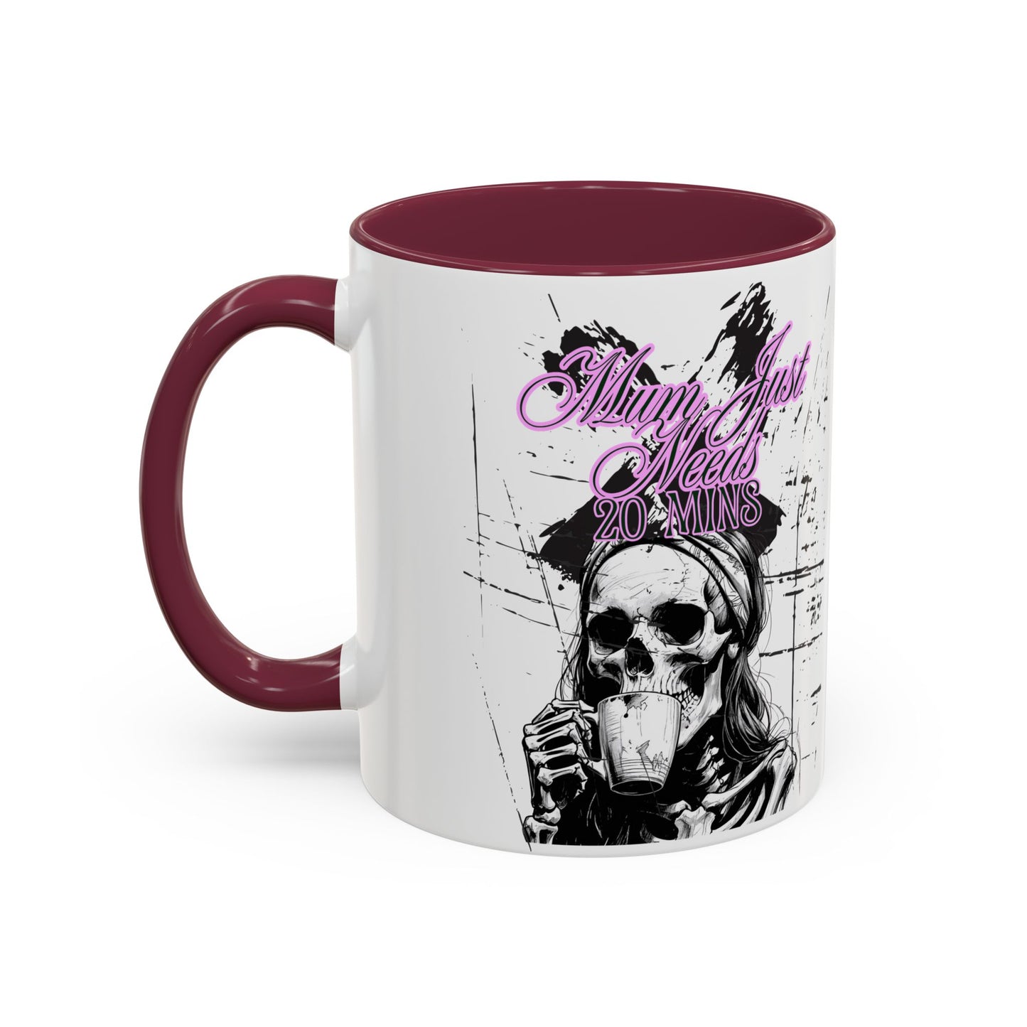 Mum Just Needs 20 min | Perfect for Coffee Lovers, Halloween Decor, Gift for Her, Unique Homeware, Fun Office Mug