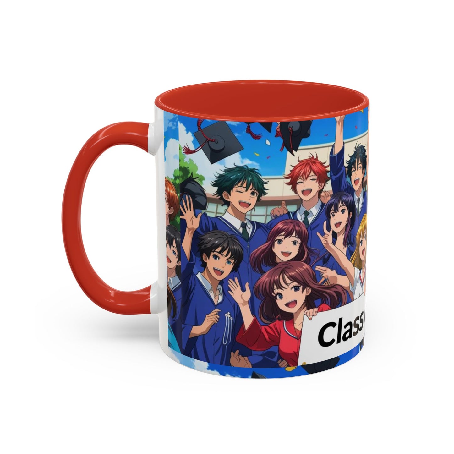 Anime Graduation Coffee Mug for Class of 2025, Personalized Gift, School Memories, Graduation Celebration, Unique Teacher Gift