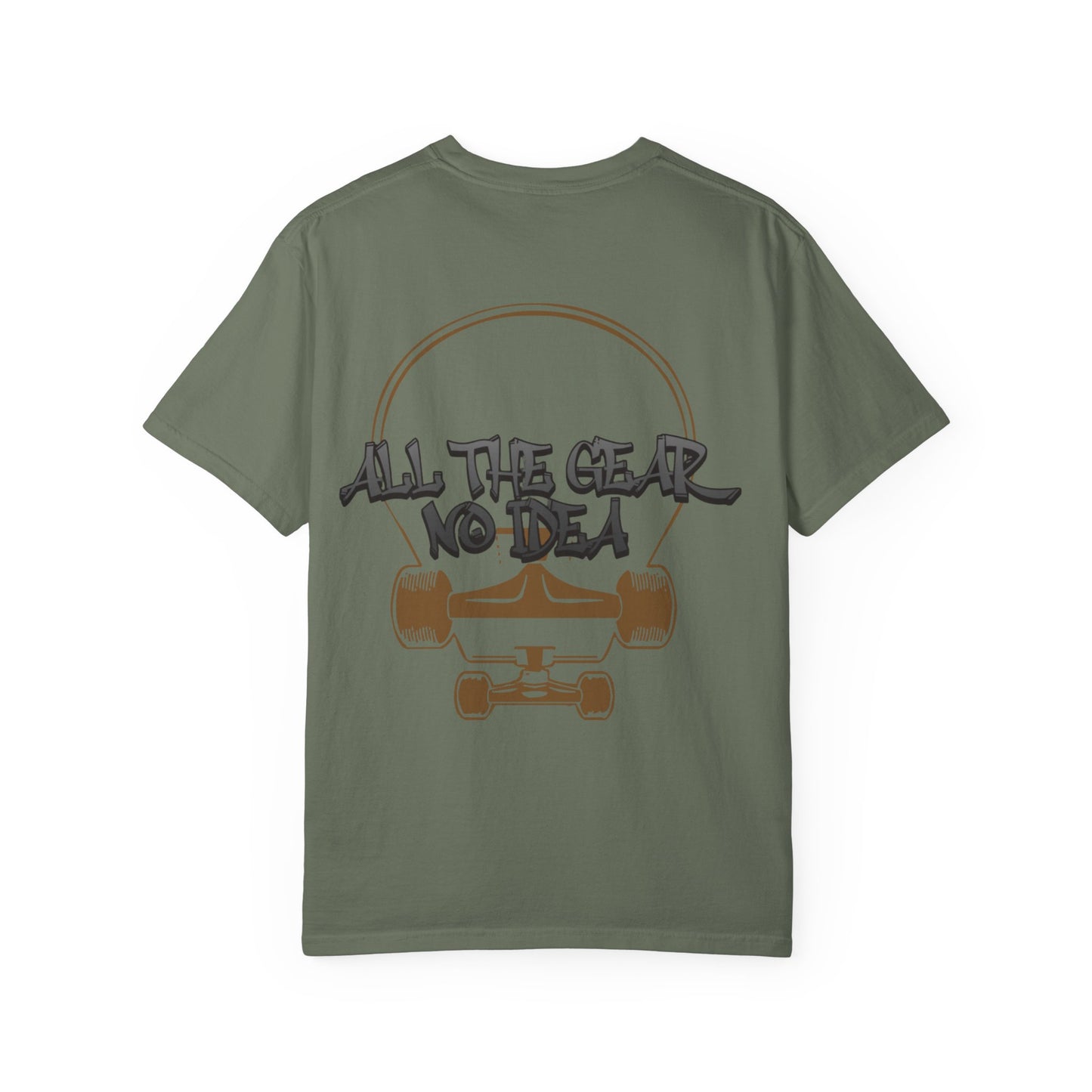 Skateboard Vibes Unisex T-Shirt | Streetwear Style, Casual Tee, Graphic Tee, Gift for Skaters, All the Gear No Idea