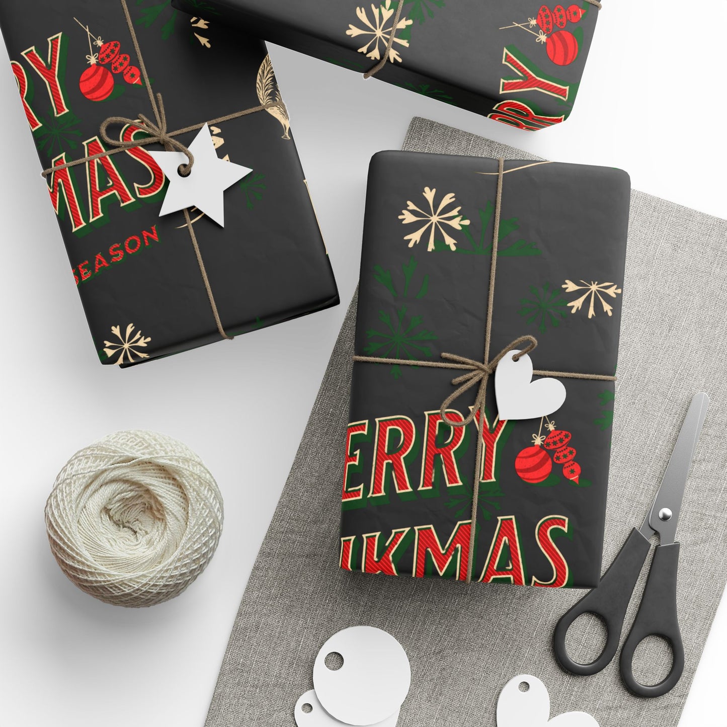 Festive Wrapping Paper Roll, Holiday Gift Wrap, Christmas Wrapping, Seasonal Paper, Eco-Friendly Gift Packaging