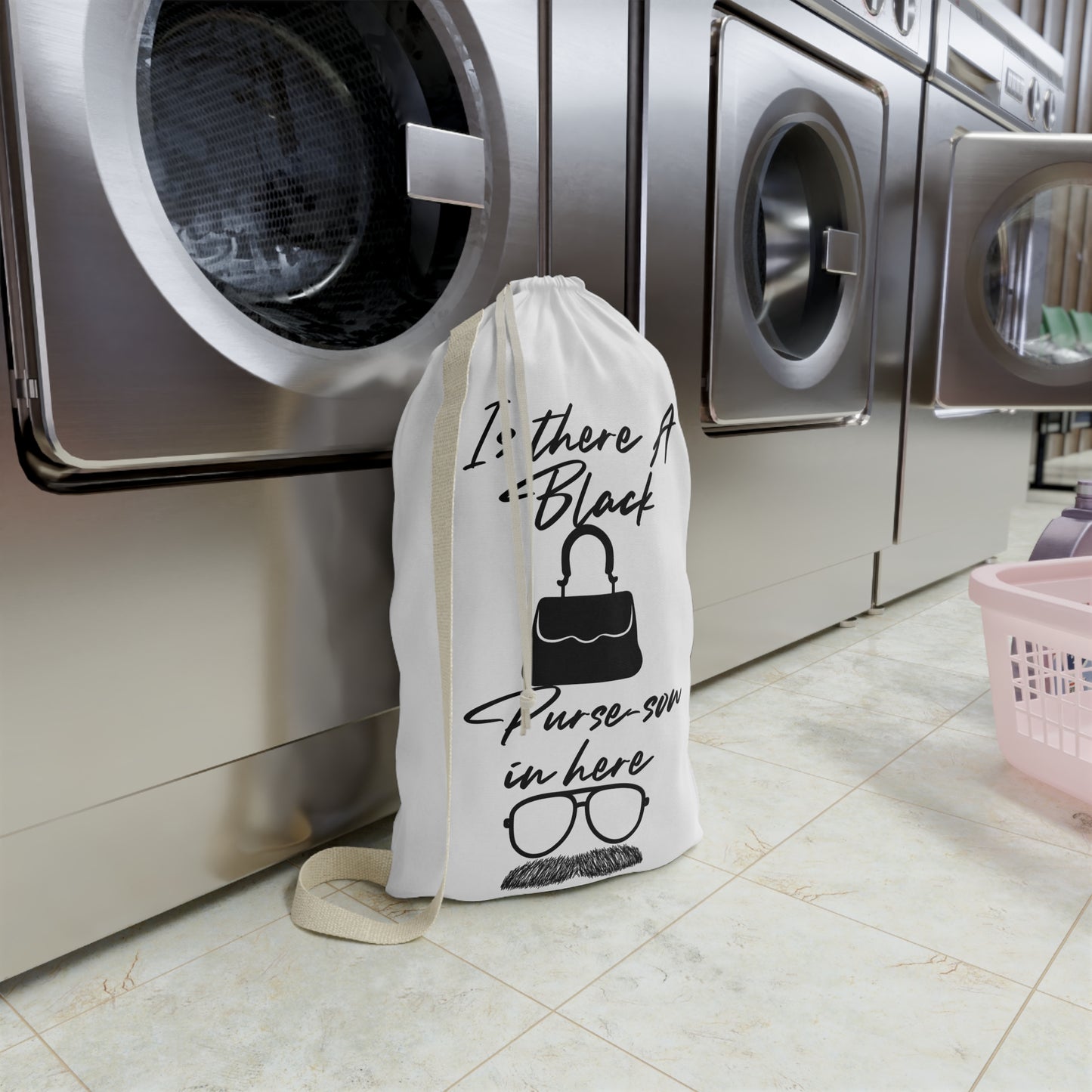 Laundry Bag with Quirky Design | Is there A Black Purse-son in Here? | Fun Laundry Saga | Gift for Him | Home Organization | Stylish Storage