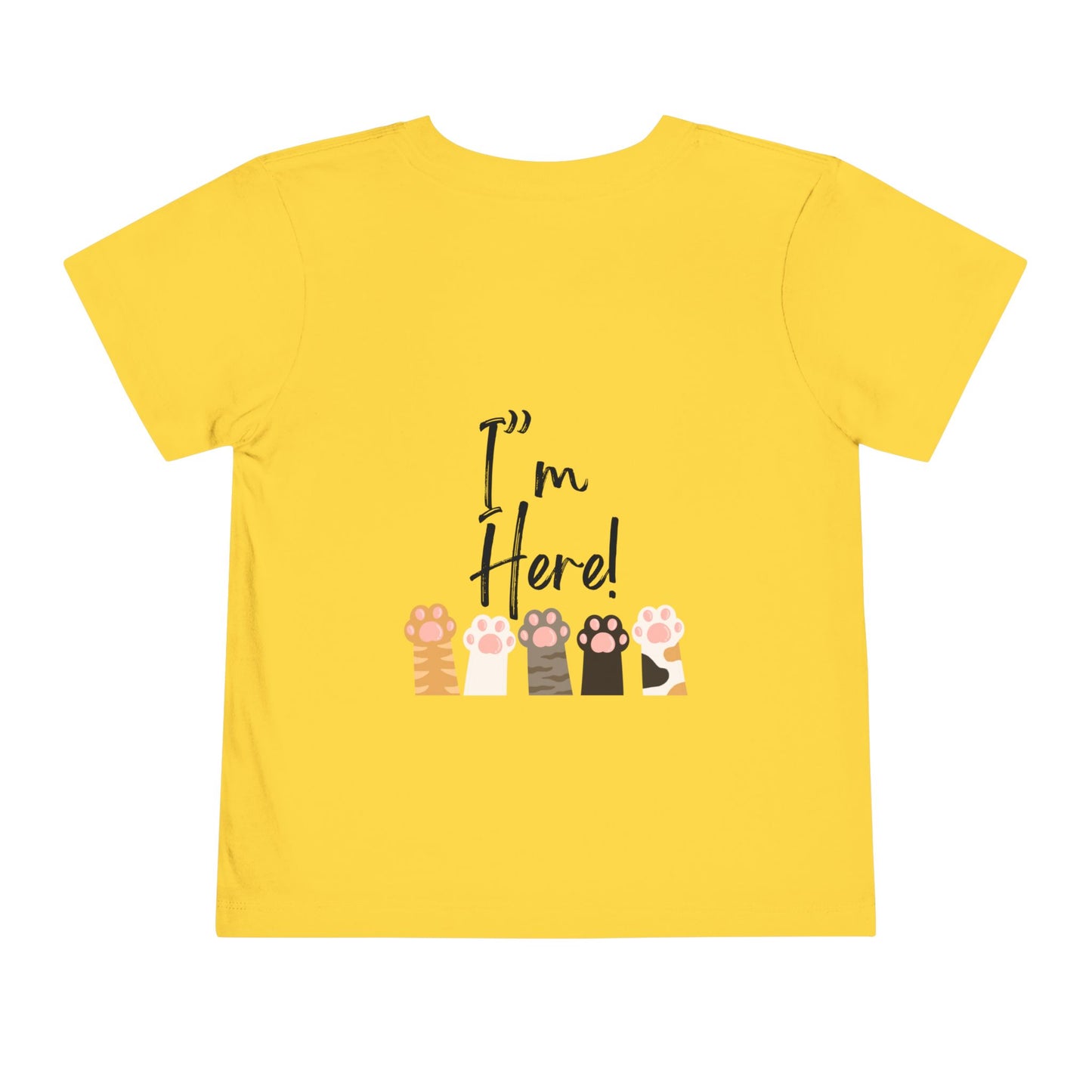 Cute Cat mum I'm here Toddler Tee, Kids Cat T-Shirt, Meow Short Sleeve Top, Adorable Animal Shirt, Fun Playwear for Toddlers
