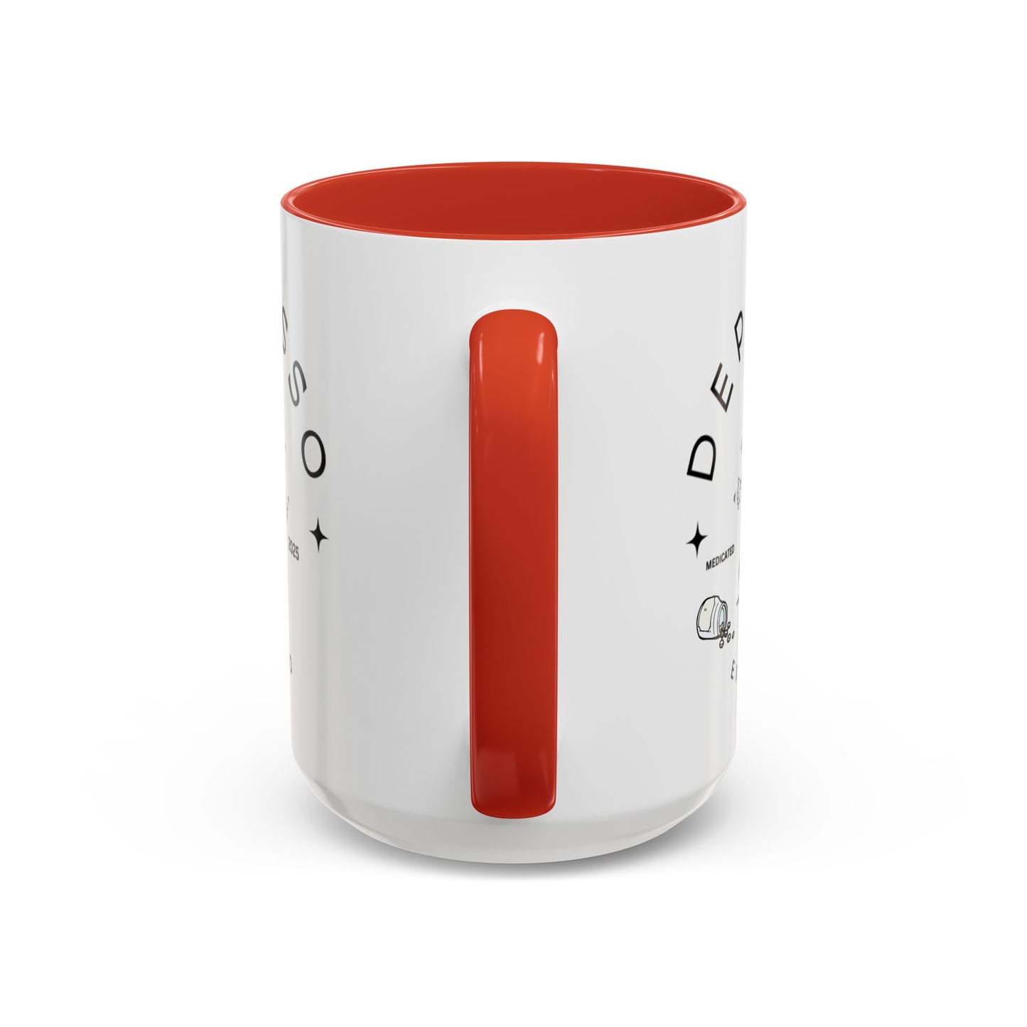 Coffee Mug, Funny Espresso Mug, Gift for Coffee Lovers, Depresso Expresso Humor Cup, Kitchen Decor, Barista Gift, Quirky Beverage Cup,