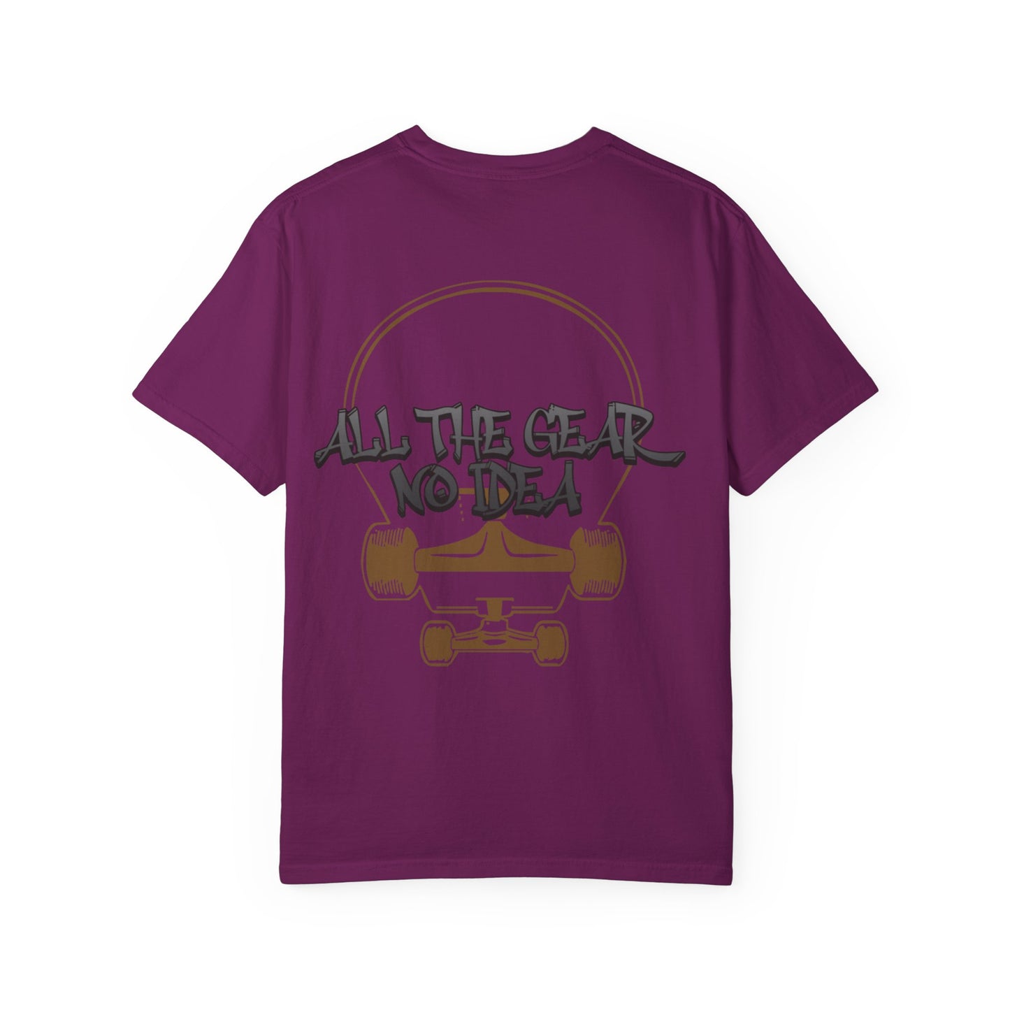 Skateboard Vibes Unisex T-Shirt | Streetwear Style, Casual Tee, Graphic Tee, Gift for Skaters, All the Gear No Idea