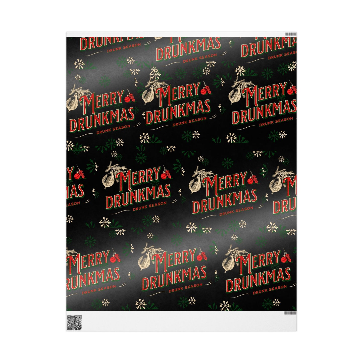 Festive Wrapping Paper Roll, Holiday Gift Wrap, Christmas Wrapping, Seasonal Paper, Eco-Friendly Gift Packaging