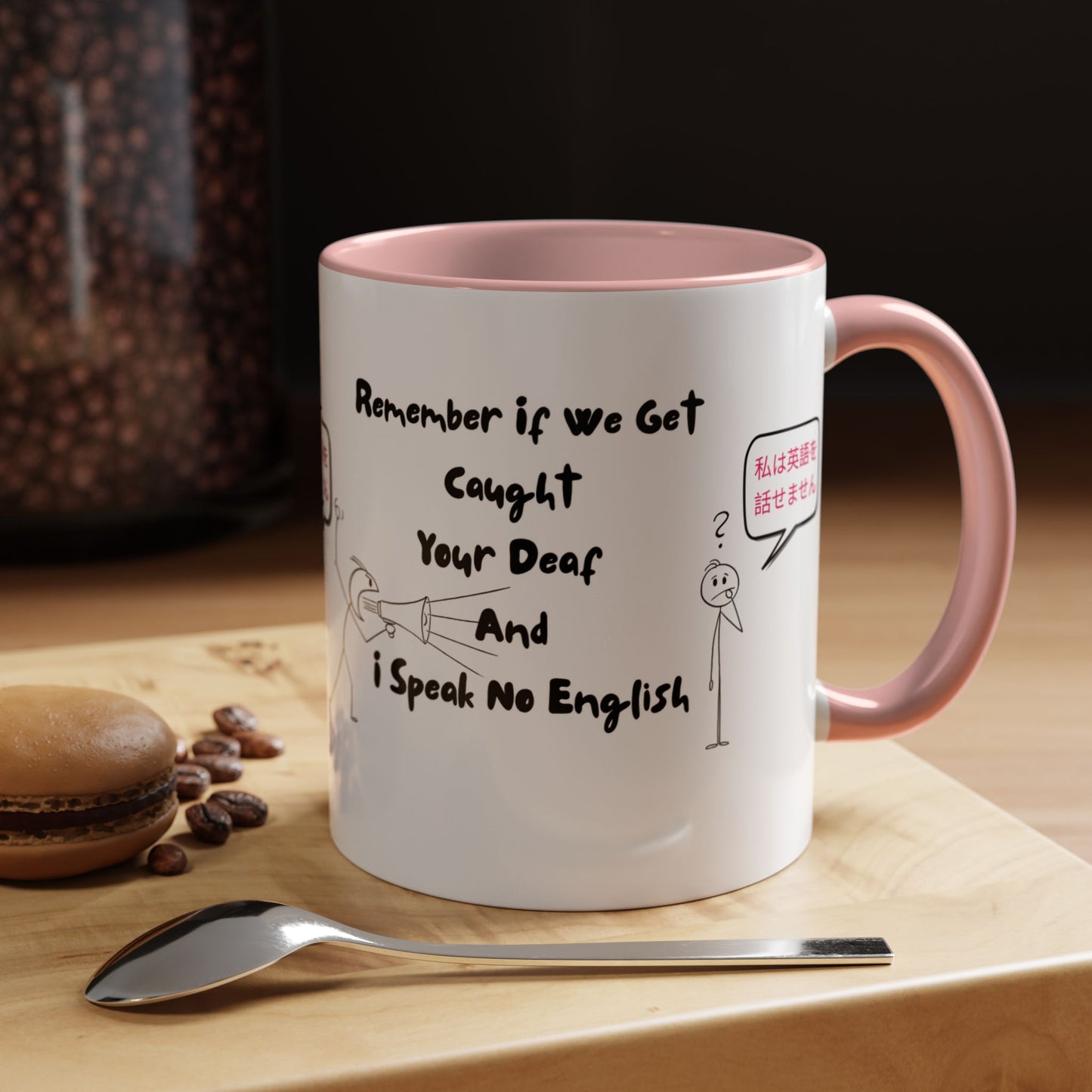 Humorous Accent Coffee Mug, Funny Gift for Language Lovers, Quirky Tea Mug, Cute Coffee Cup, Ideal for Friends, Family, or Students