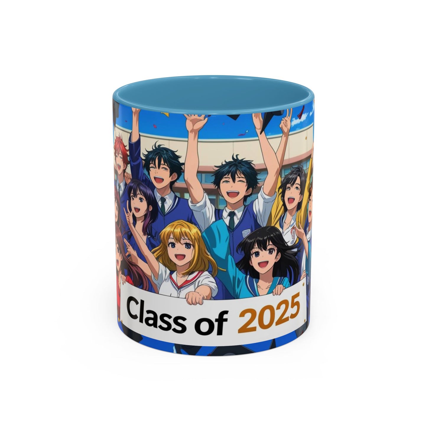 Anime Graduation Coffee Mug for Class of 2025, Personalized Gift, School Memories, Graduation Celebration, Unique Teacher Gift