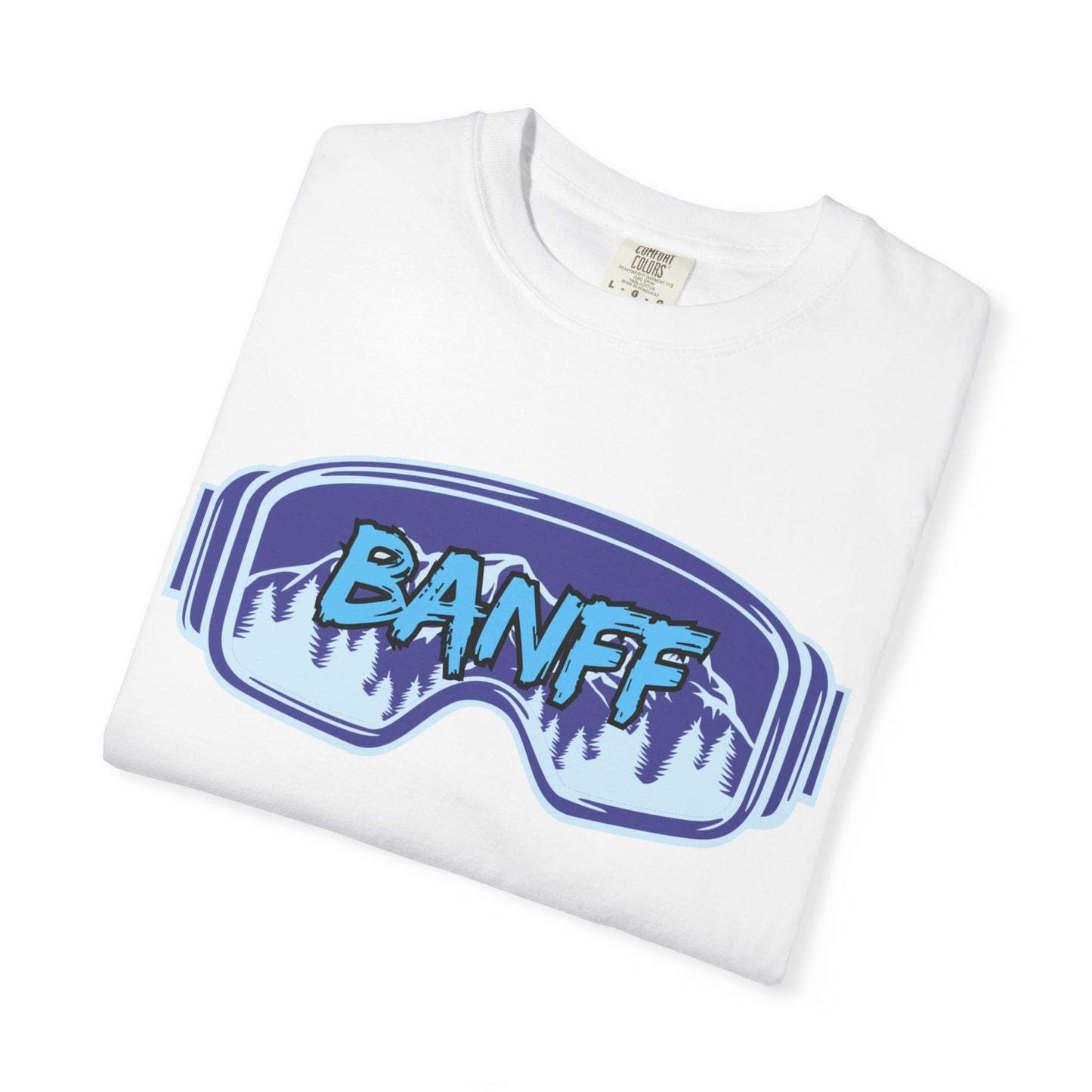Banff Ski Adventure T-Shirt - Unisex Garment-Dyed Tee, Snowboarder Gift, Winter Sports Apparel, Ski Trip Souvenir, Funny Travel Shirt